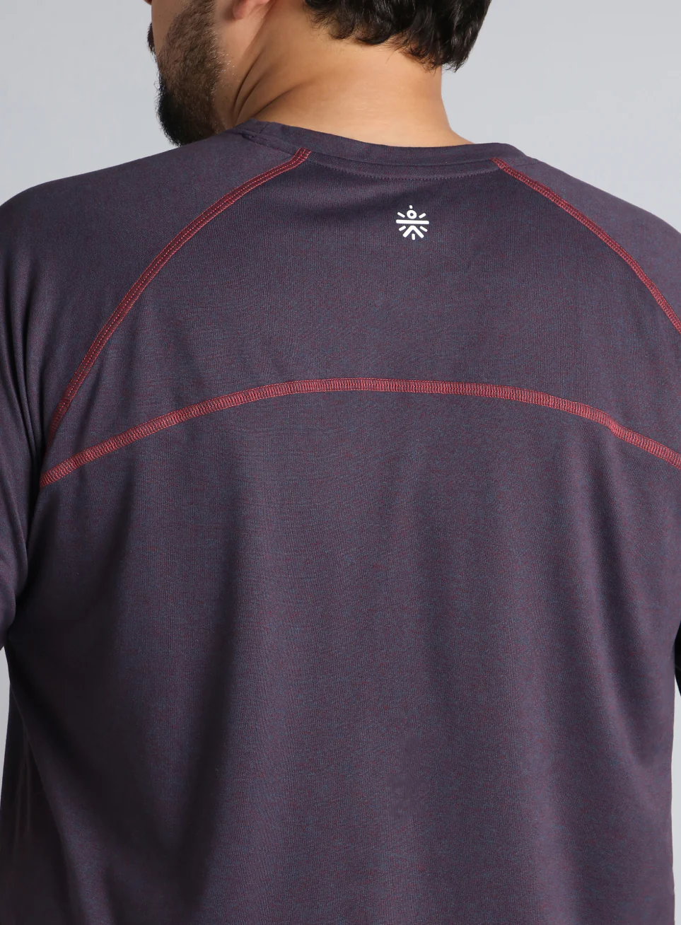 Men's Purple Flex Plus Size COMFORtech Regular fit T-shirt - Image 7