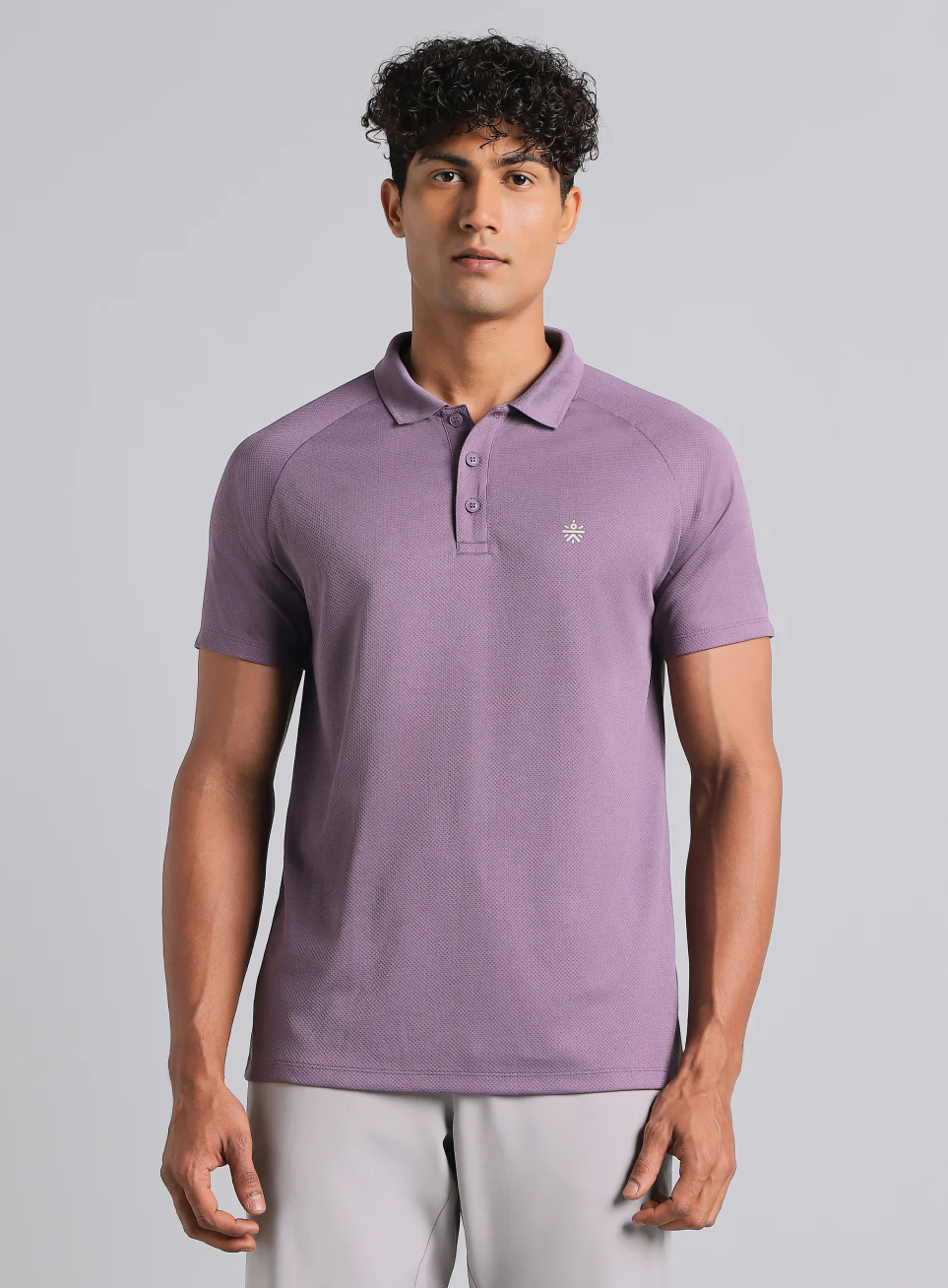 Men's Purple High Energy Performance Polo T-shirt - Image 4