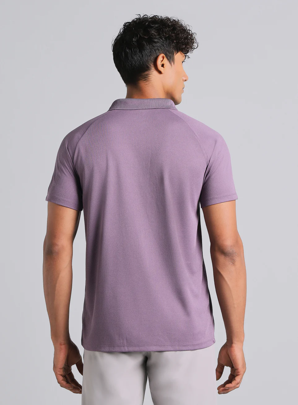 Men's Purple High Energy Performance Polo T-shirt - Image 6