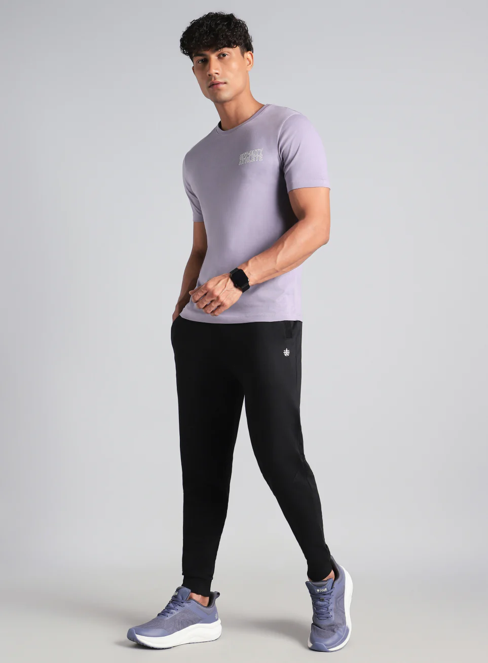 Men's Purple Off Duty Print Graphic T-shirt - Image 3