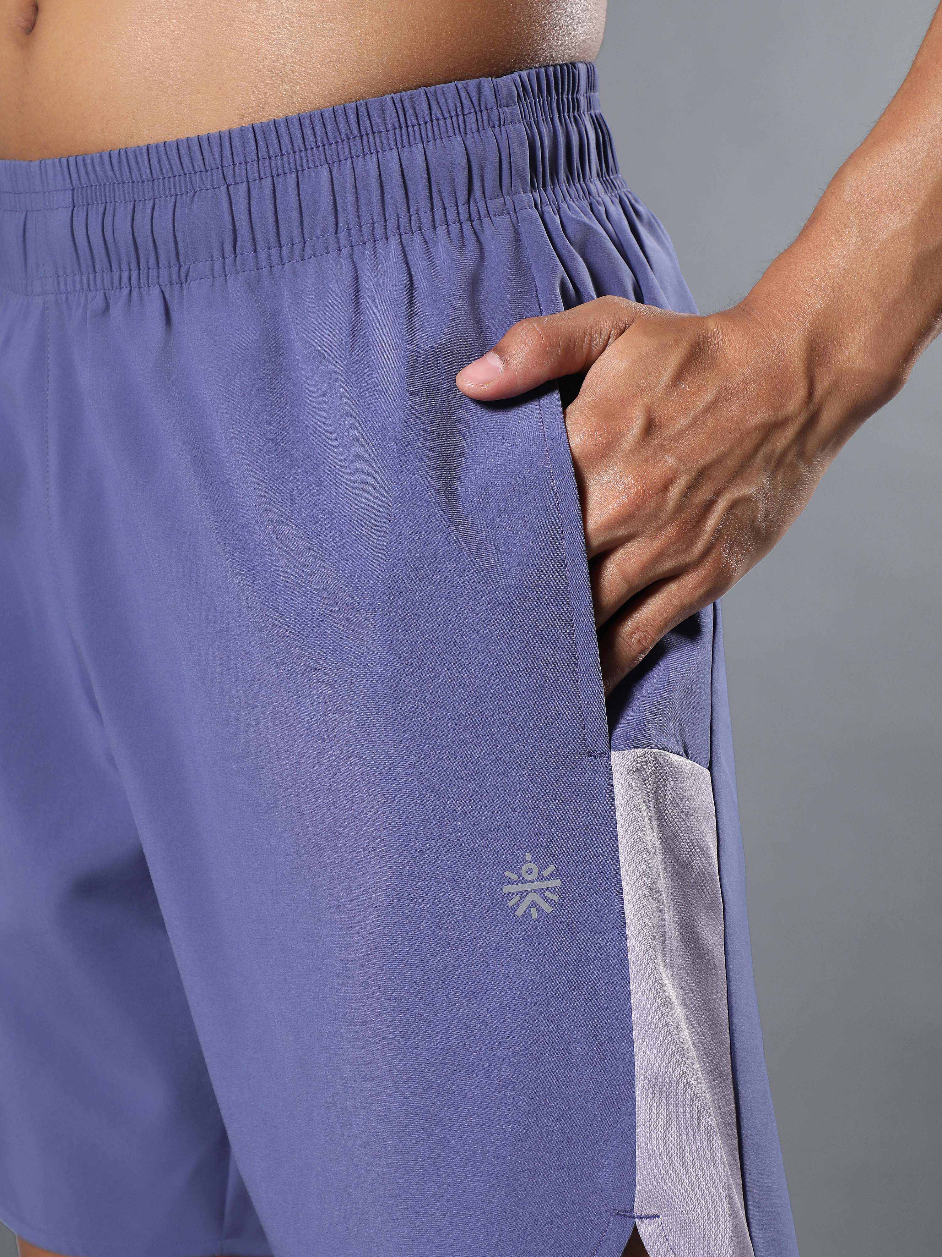 Men's Purple Pace Up Runner's Shorts - Image 7