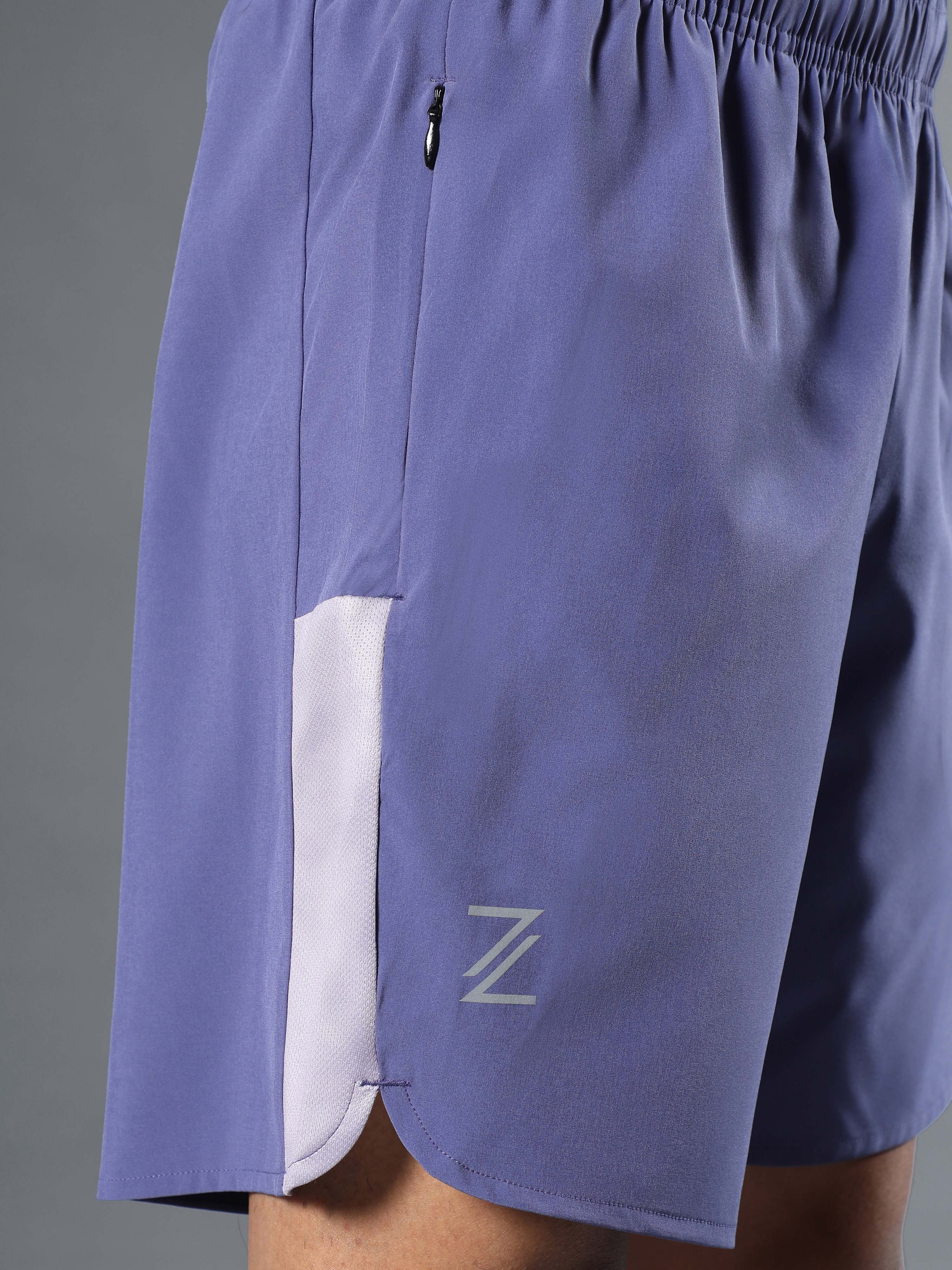 Men's Purple Pace Up Runner's Shorts - Image 8