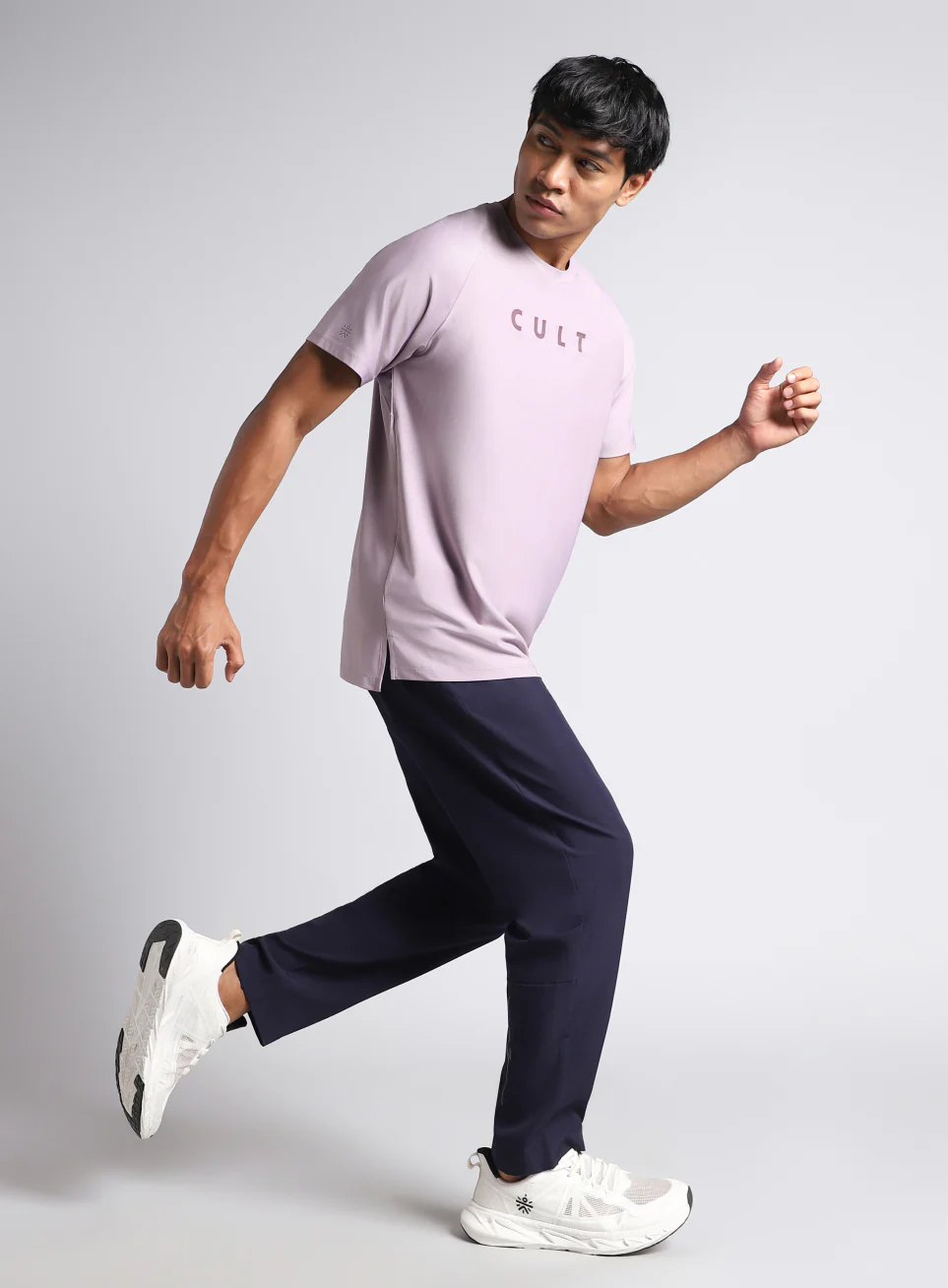 Men's Purple Pace up Running T-shirt - Image 3