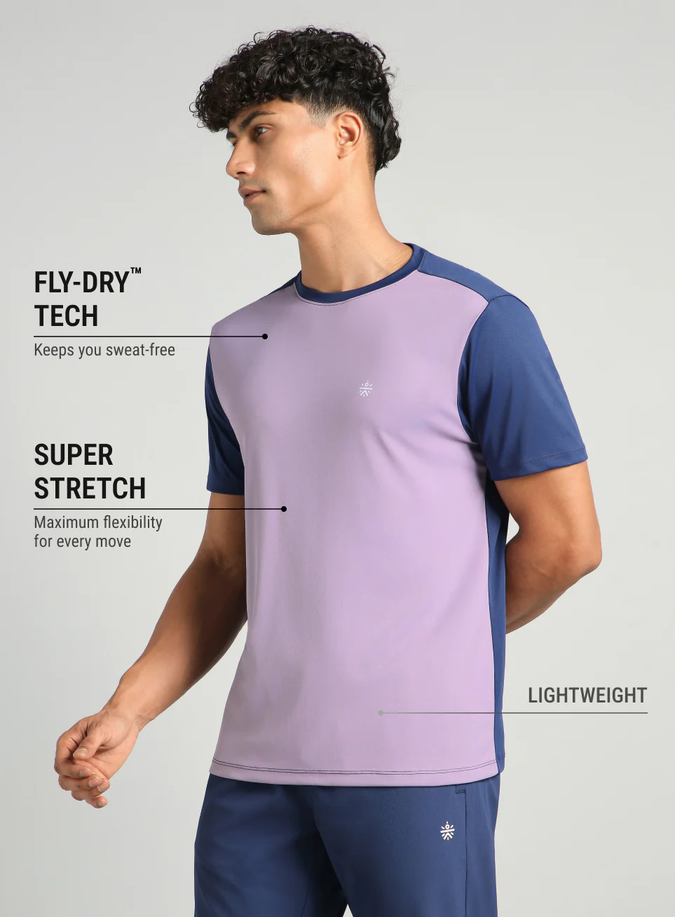 Men's Purple Play Big FLY-DRY™ T-shirt - Image 5