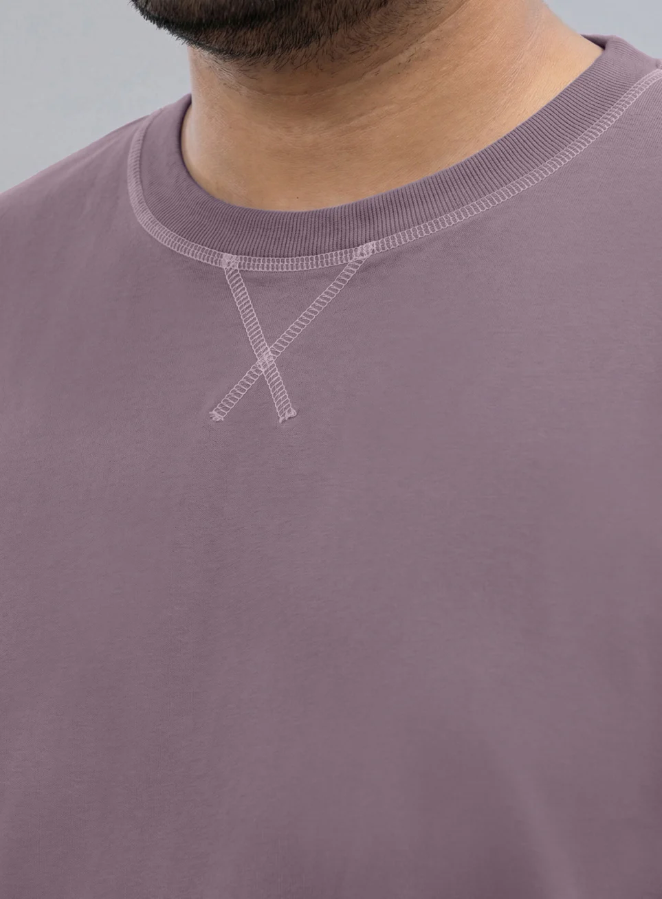 Men's Purple Play Day Plus Size Oversized Fit T-shirt - Image 7