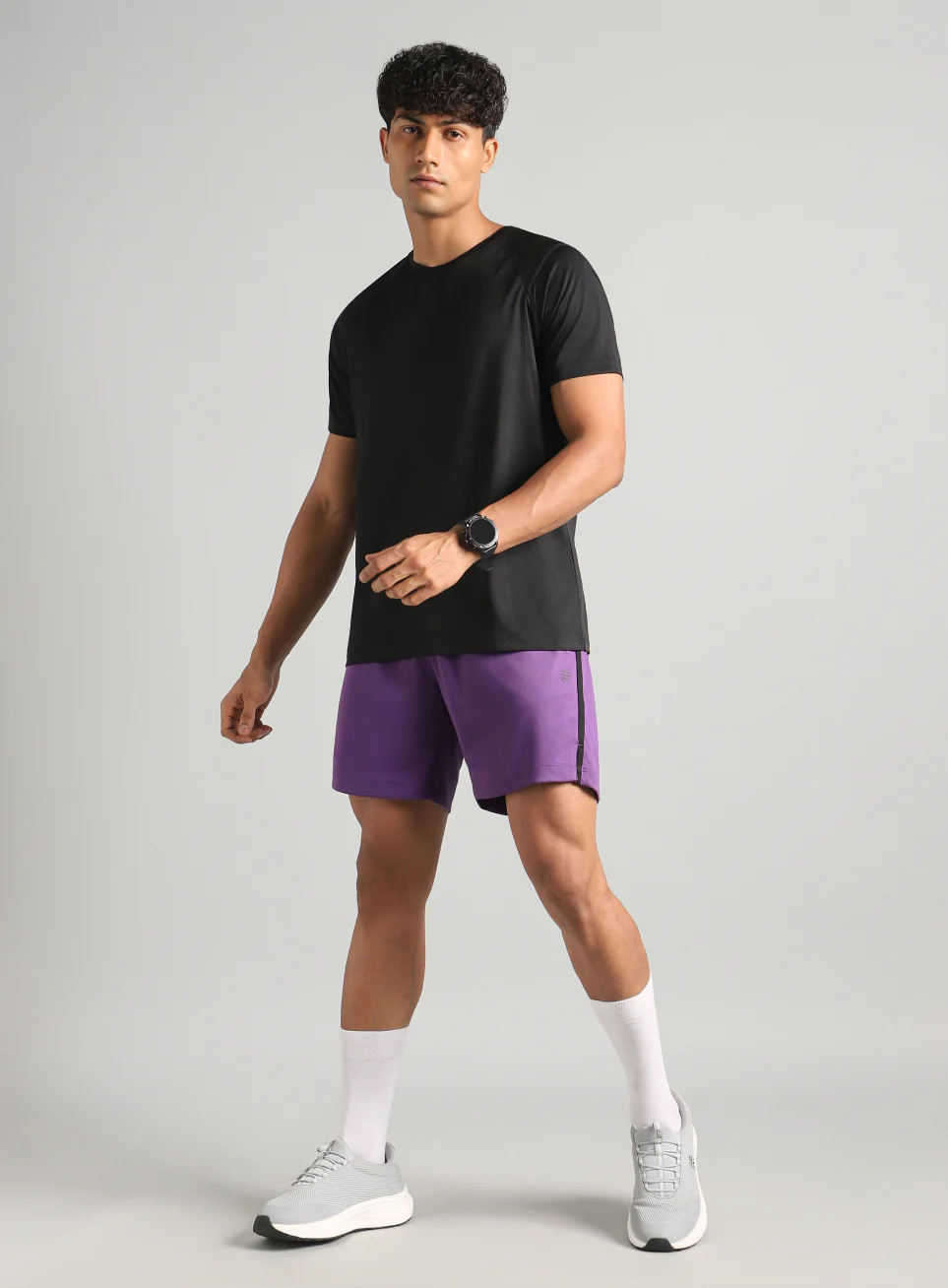 Men's Purple Power Pop Active Shorts - Image 2