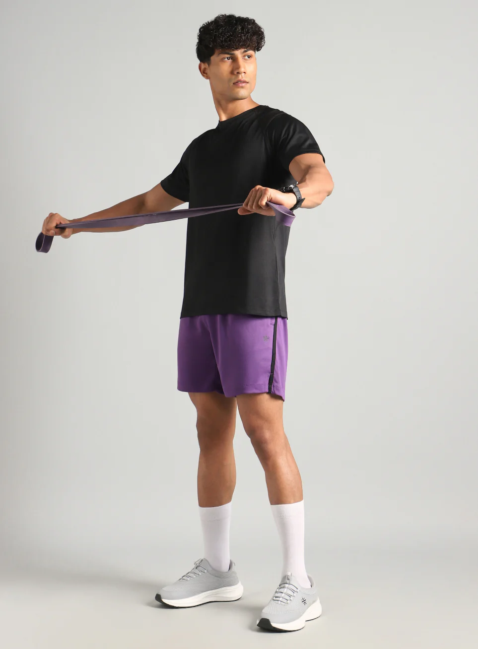 Men's Purple Power Pop Active Shorts - Image 3