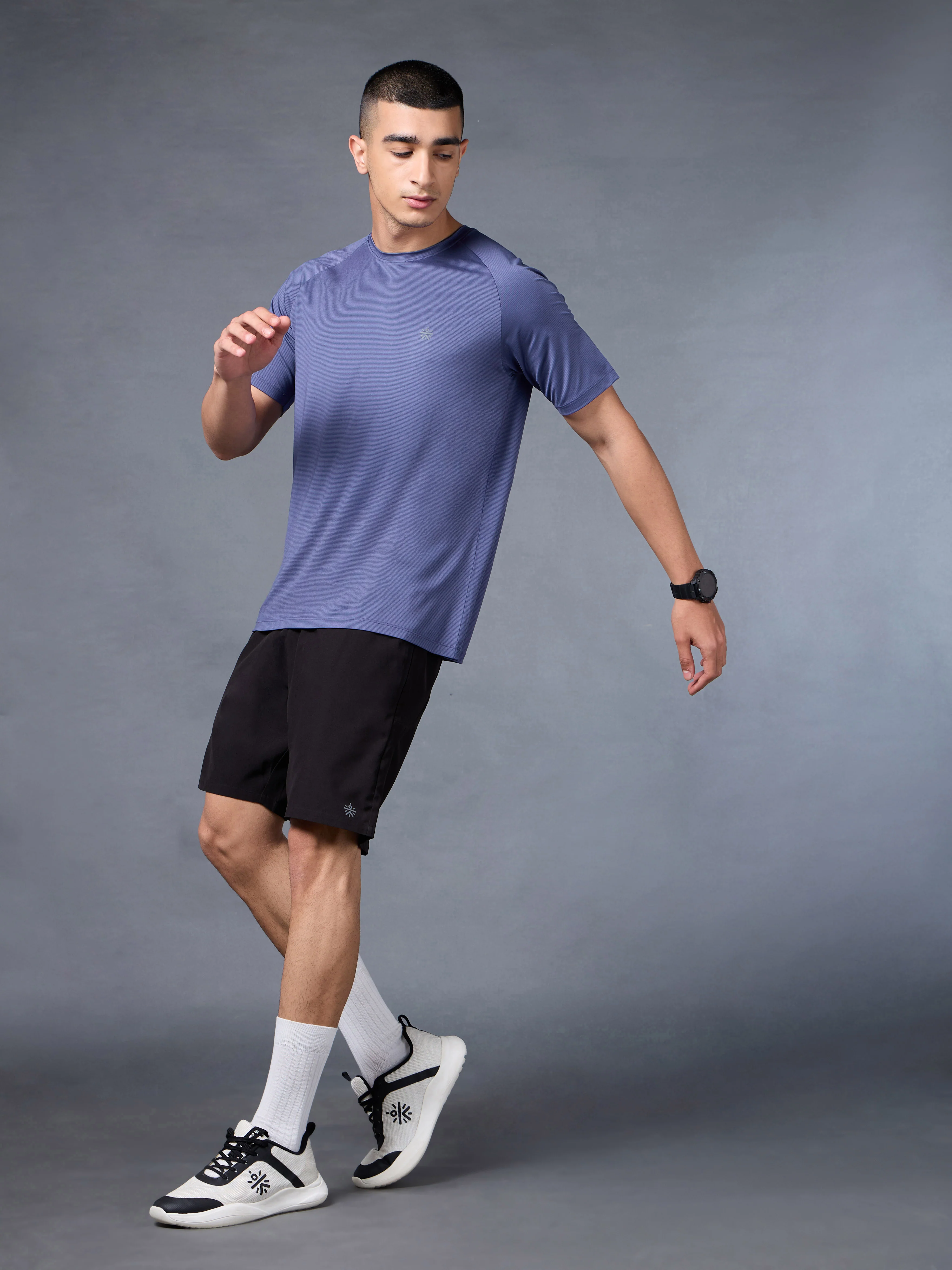 Men's Purple Run Forward T-shirt - Image 2