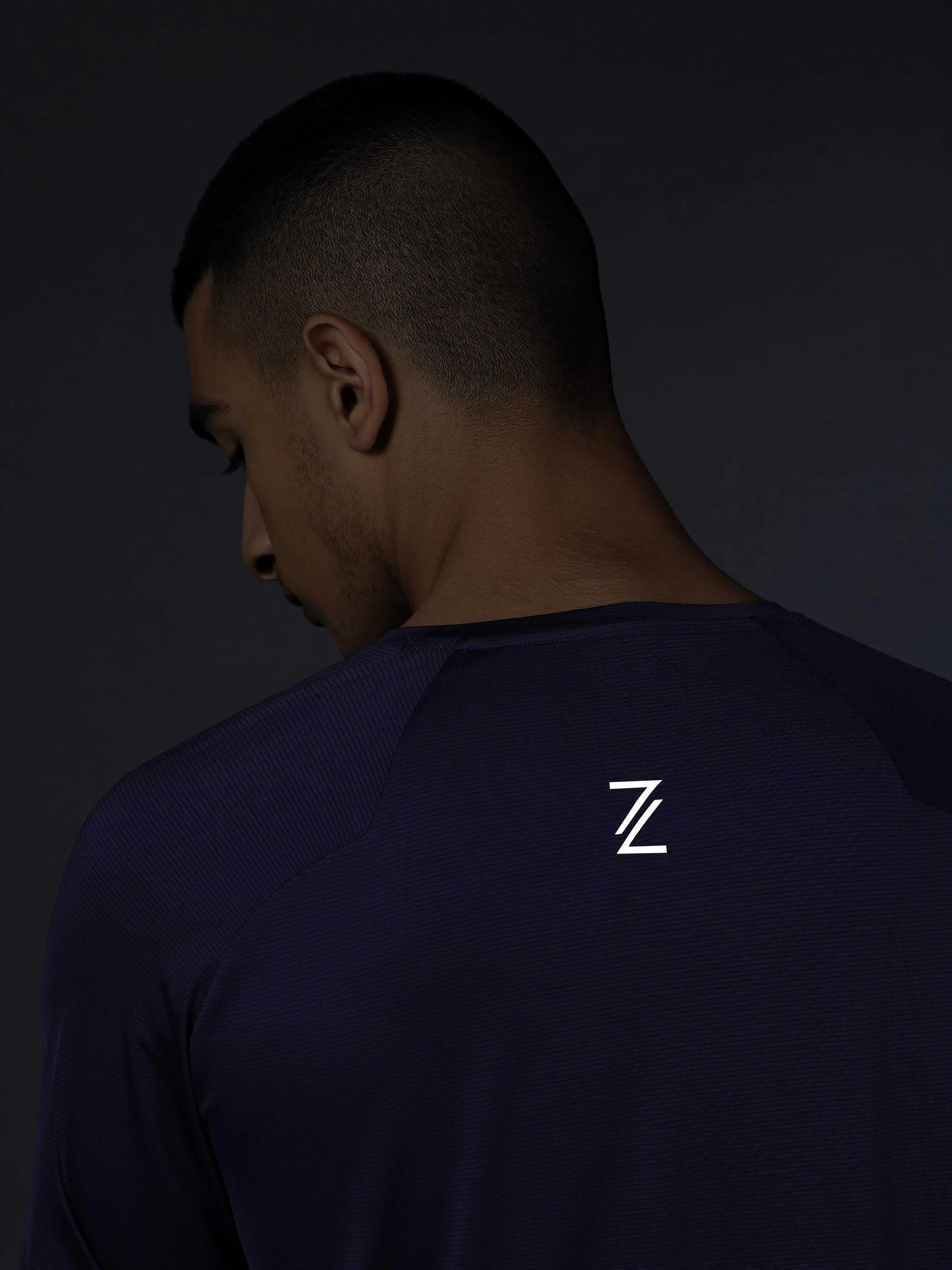 Men's Purple Run Forward T-shirt - Image 7