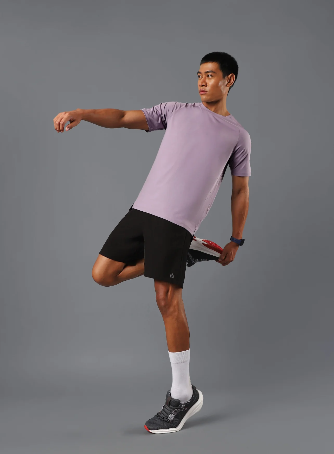 Men's Purple Run Forward T-shirt - Image 2