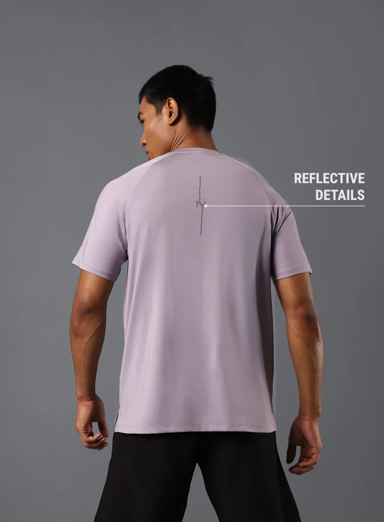 Men's Purple Run Forward T-shirt - Image 6