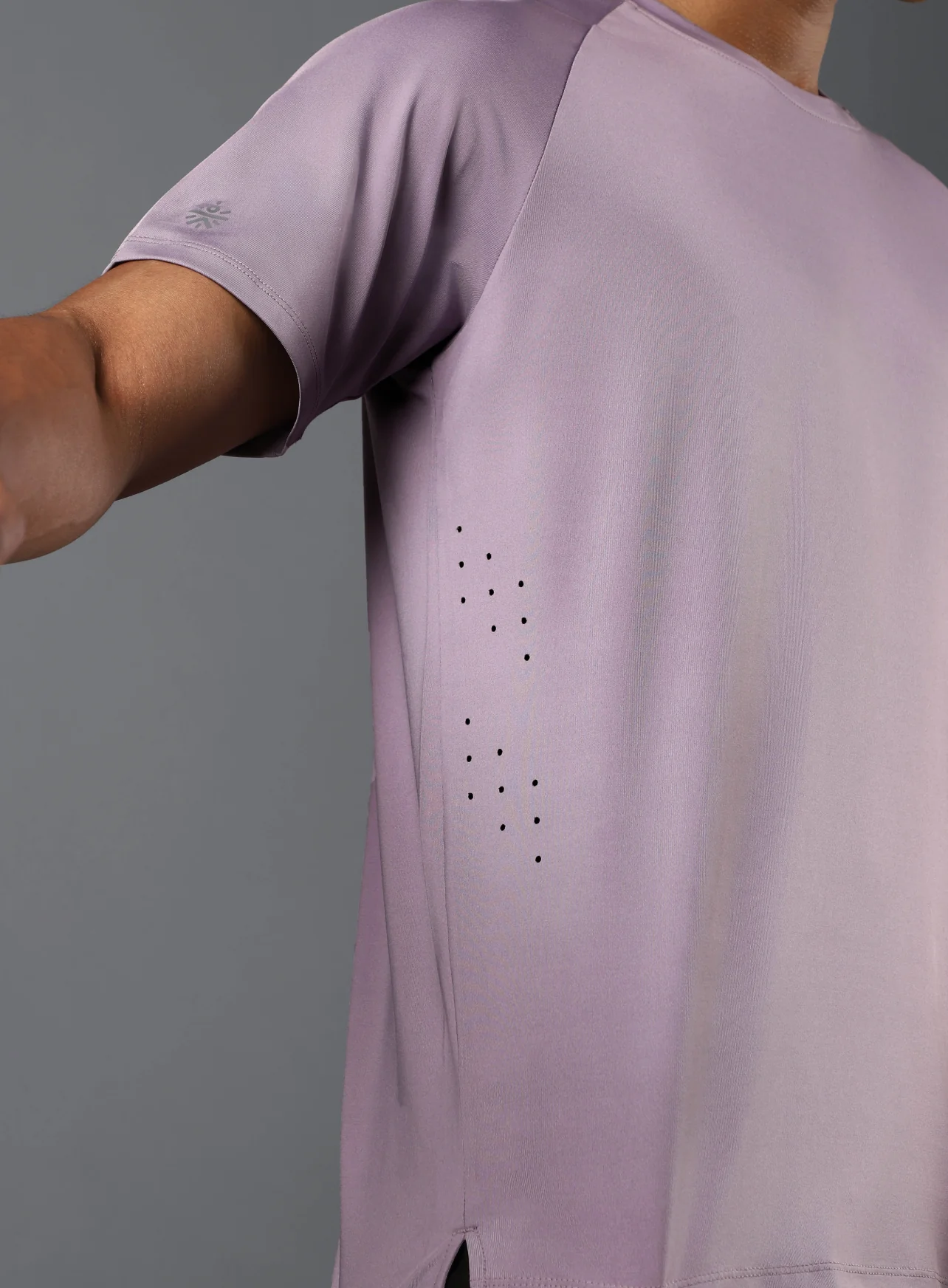 Men's Purple Run Forward T-shirt - Image 7