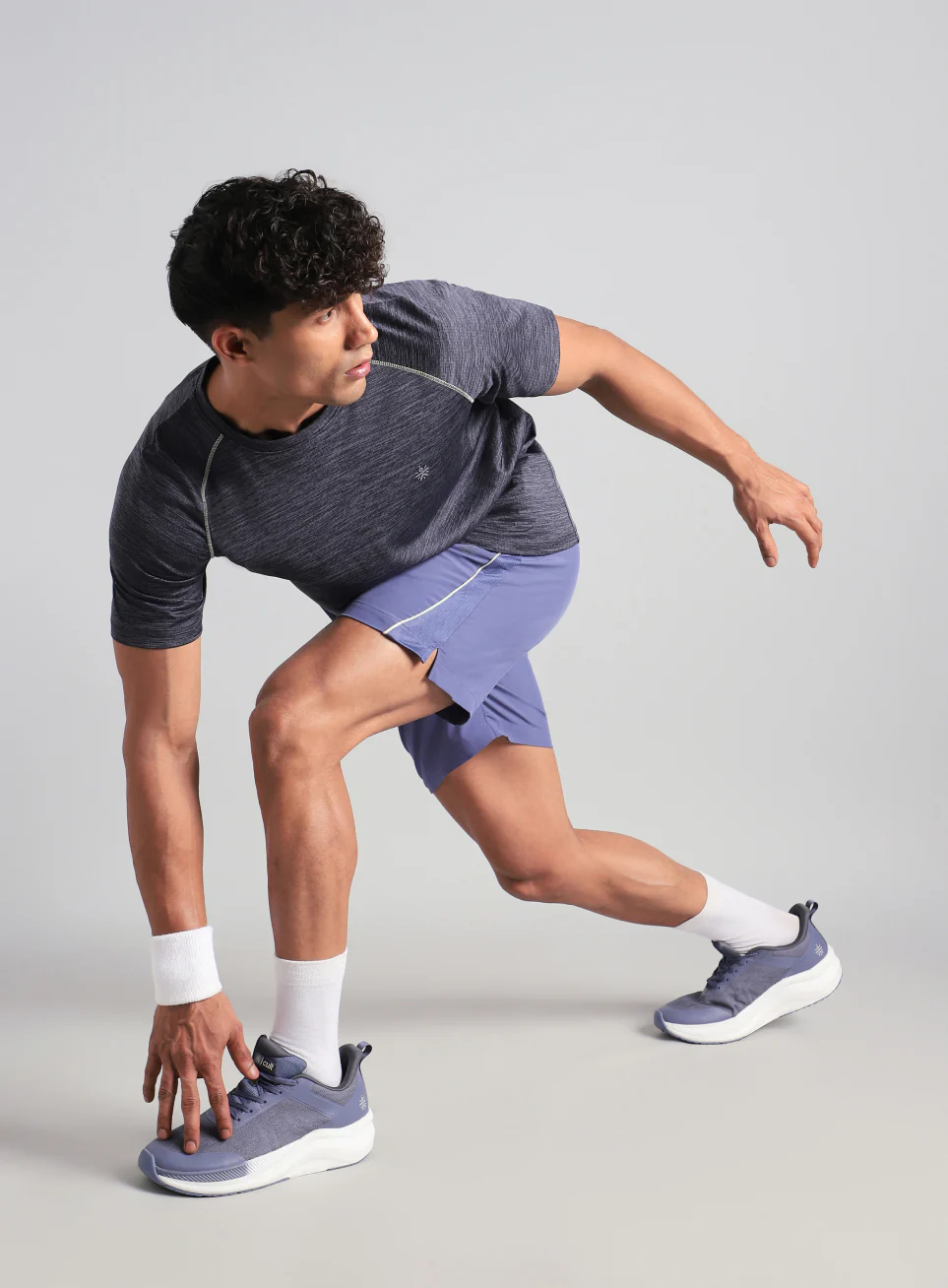 Men's Purple Runner's Sprint Shorts - Image 3