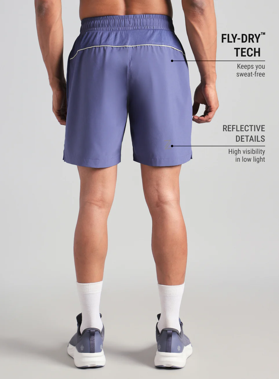 Men's Purple Runner's Sprint Shorts - Image 6
