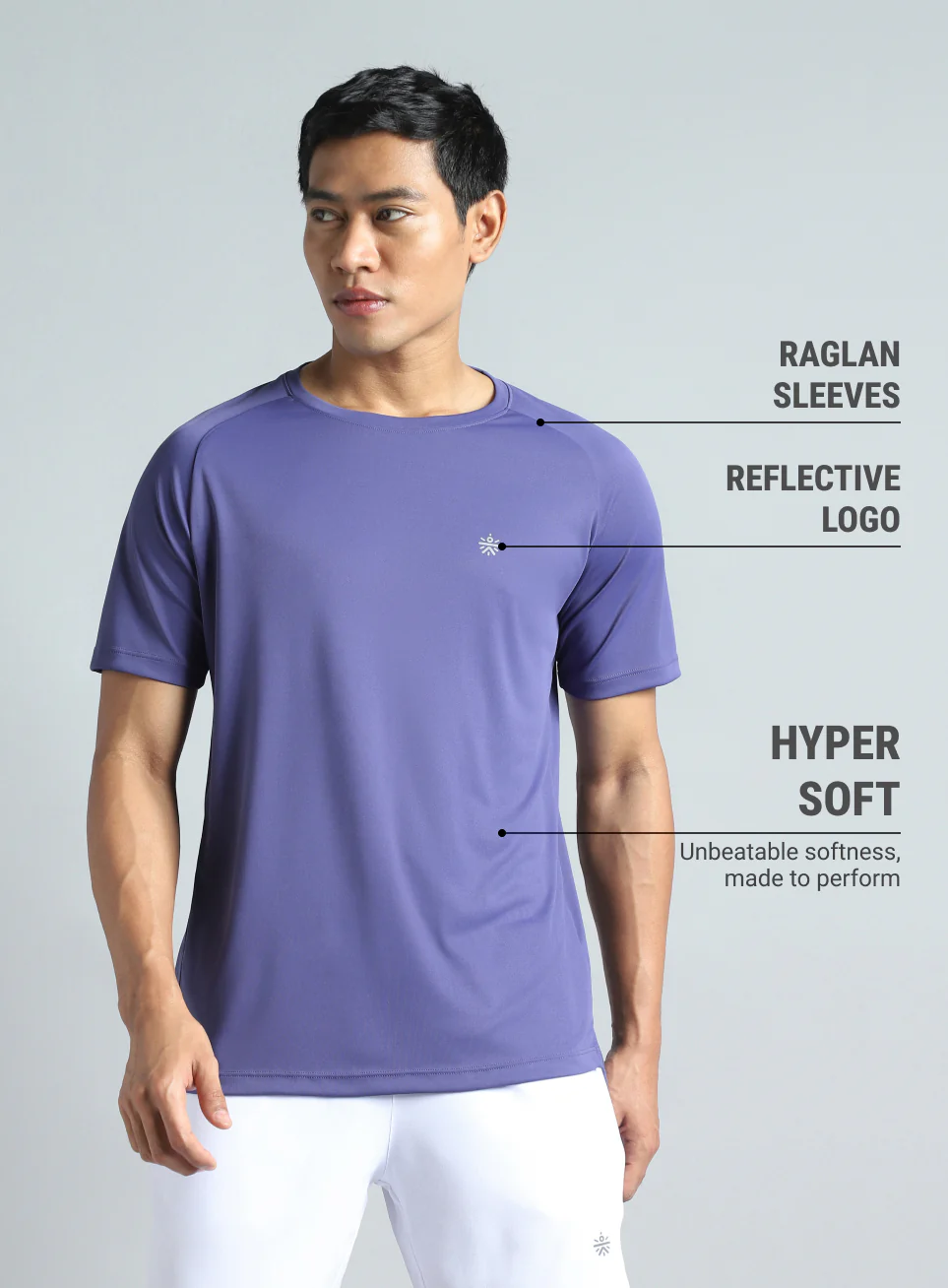 Men's Purple Running Club Graphic T-shirt - Image 4