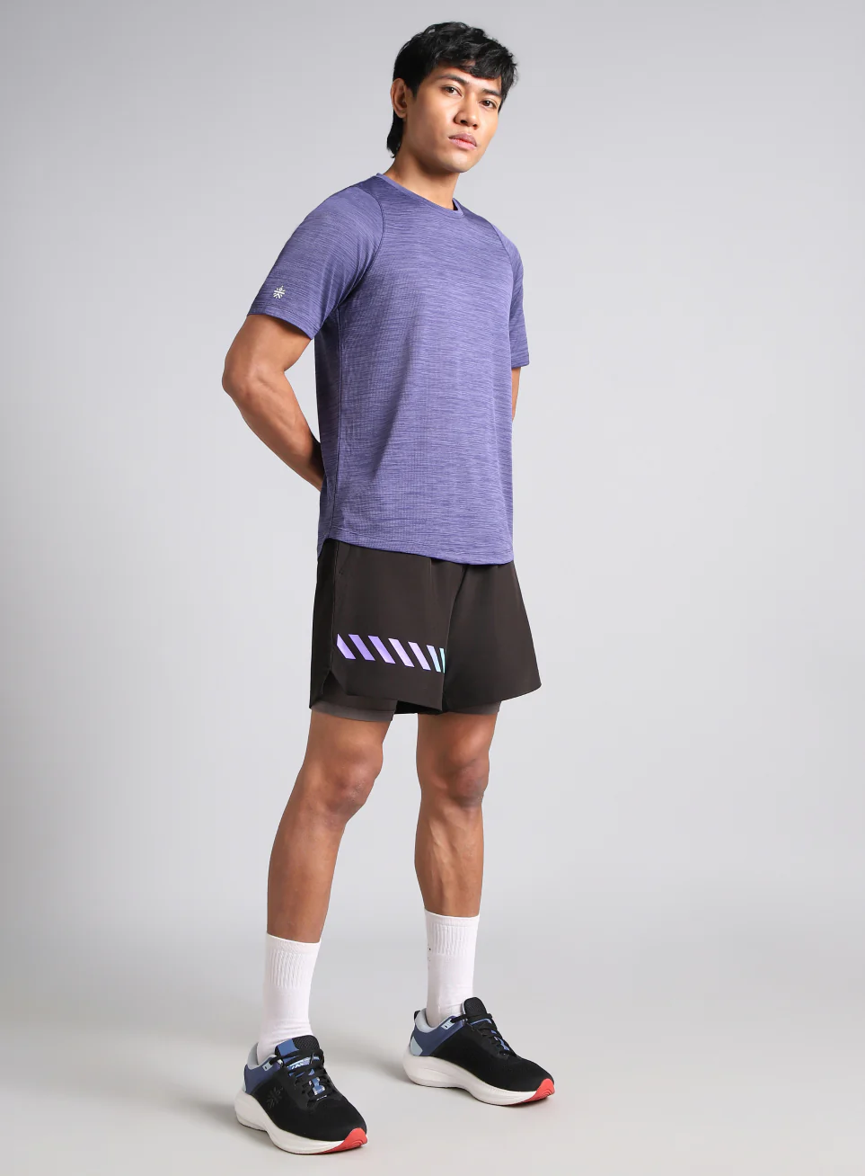 Men's Purple Training Elevate Sculpt T-shirt - Image 3
