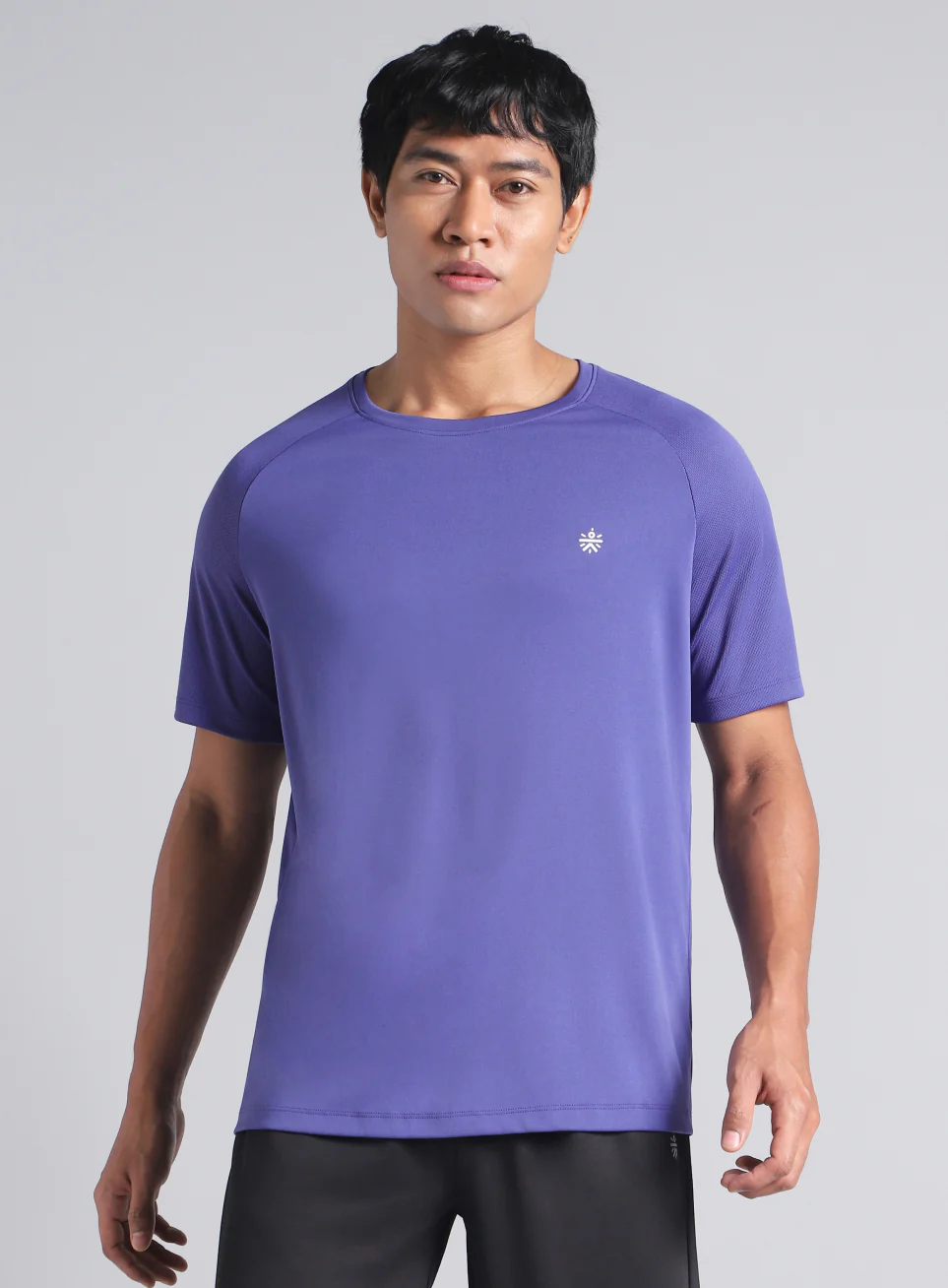 Men's Purple Training Essential Recycled Poly T-shirt - Image 4