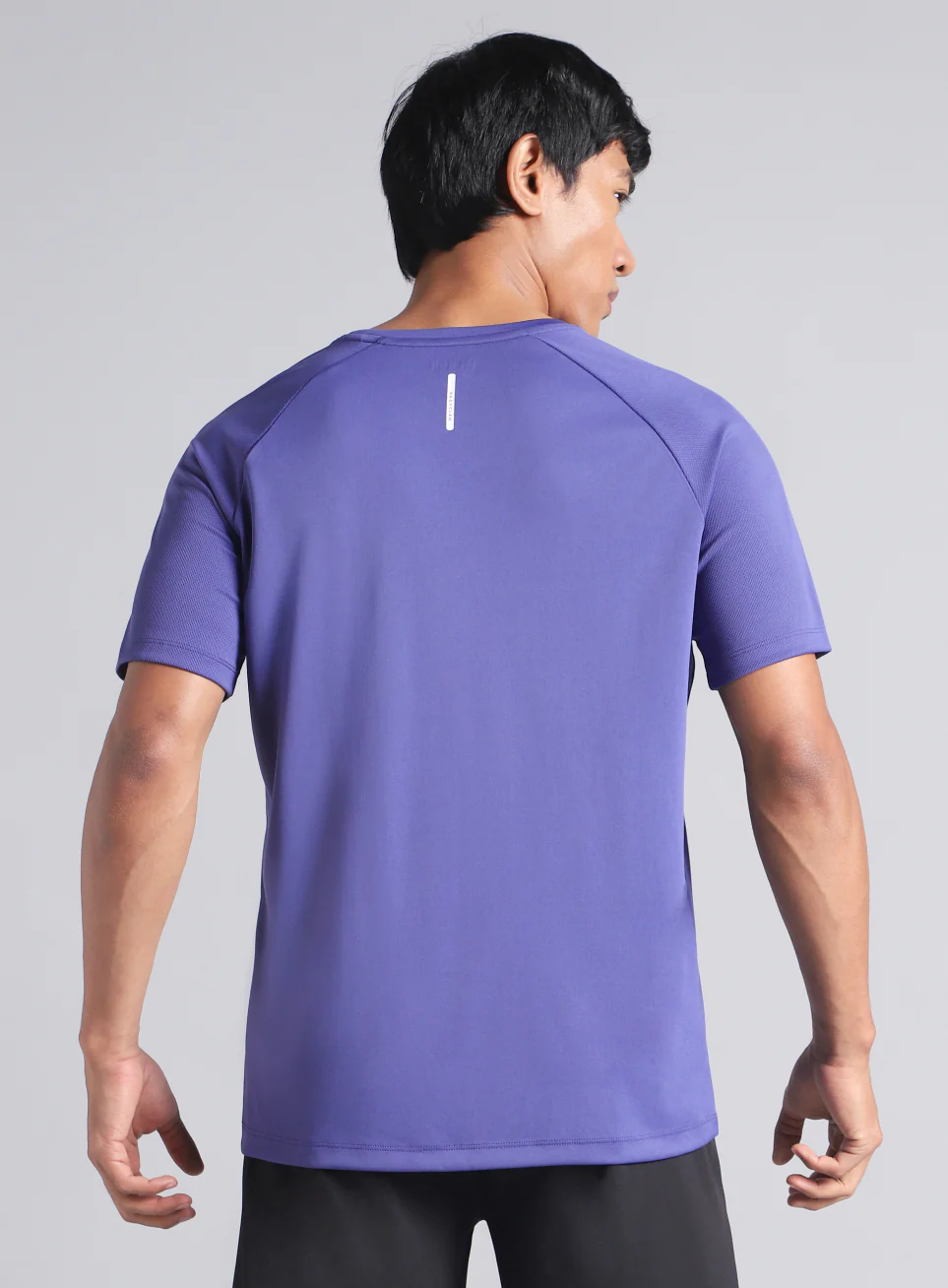Men's Purple Training Essential Recycled Poly T-shirt - Image 6