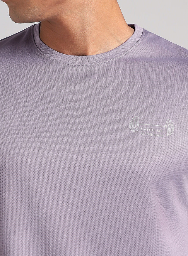 Men's Purple Training Graphic T-Shirt - Image 7