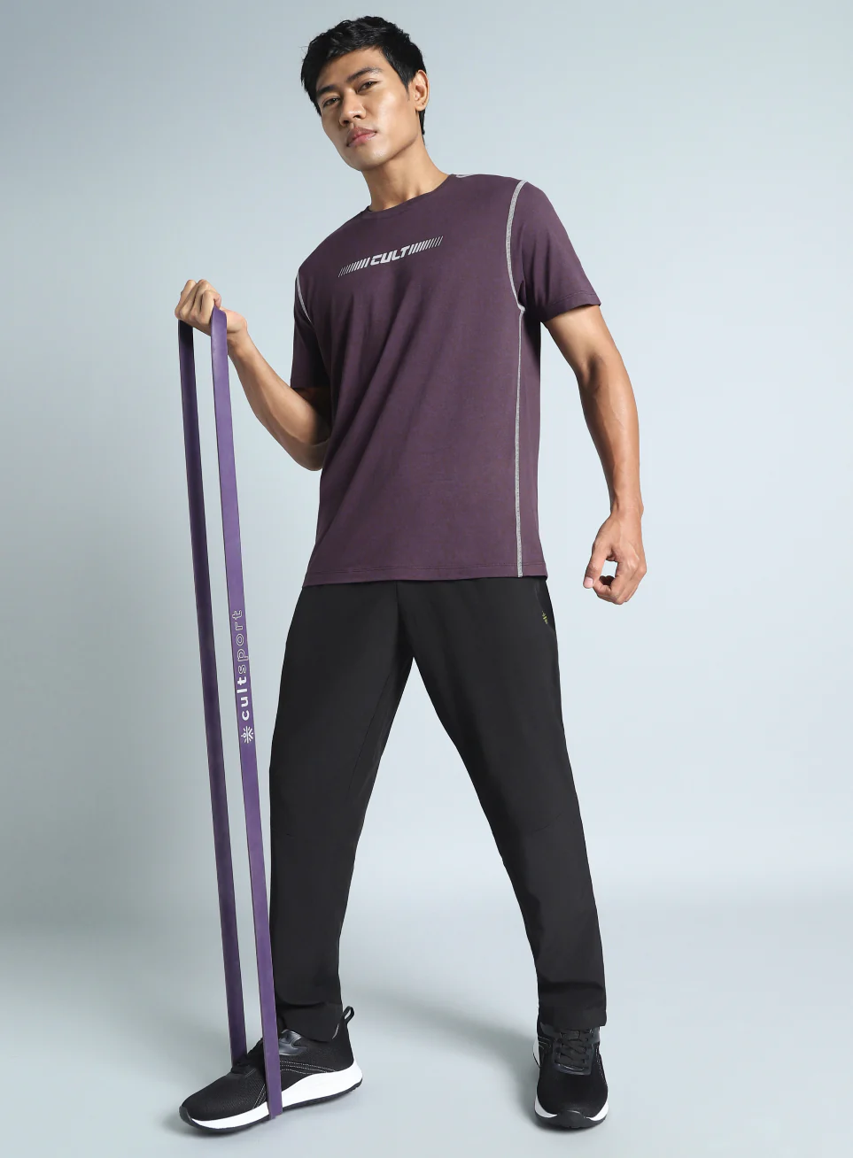 Men's Purple Training HIIT COMFORtech T-shirt - Image 3