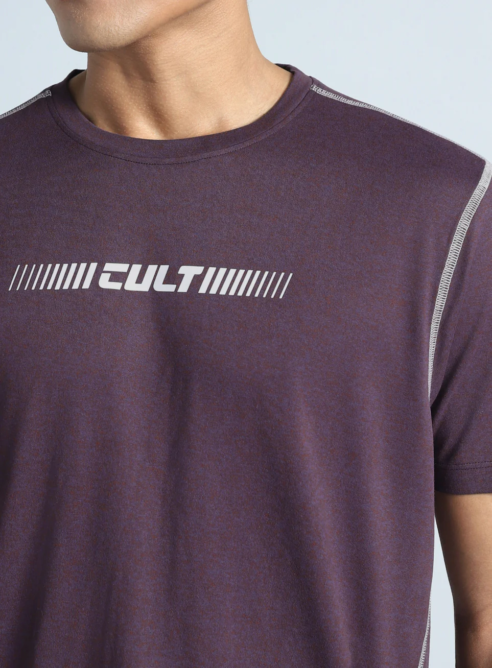 Men's Purple Training HIIT COMFORtech T-shirt - Image 7