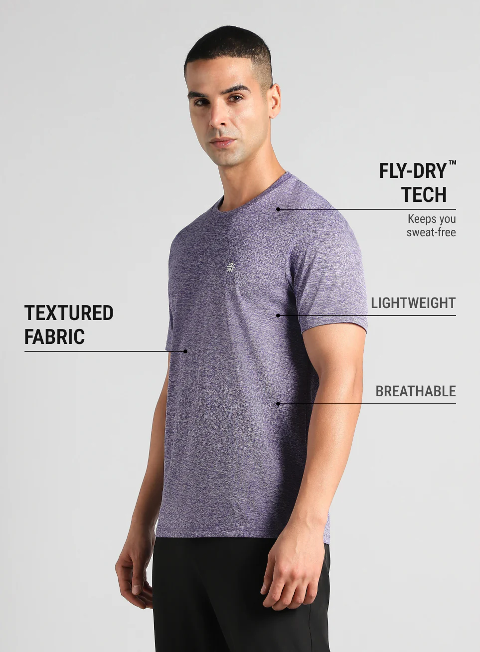 Men's Purple Ultimate Training T-shirt - Image 5