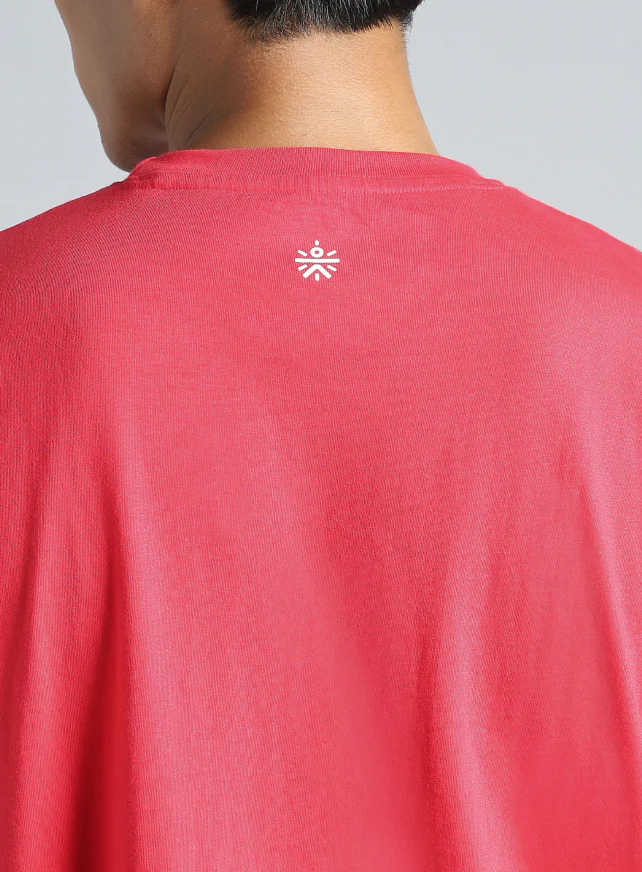 Men's Red Cult Branding Graphic T-shirt - Image 8