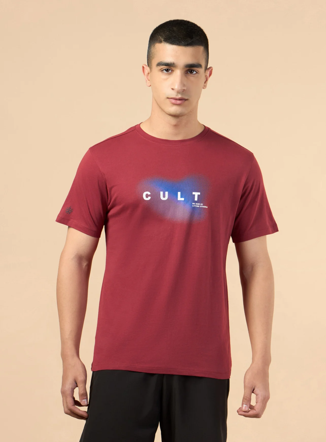Men's Red Cult Training Graphic T-shirt - Image 4
