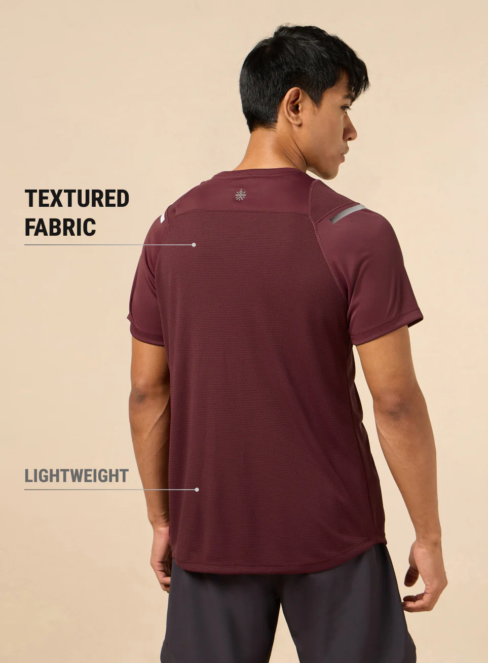Men's Red Ergonomic Training T-shirt - Image 6
