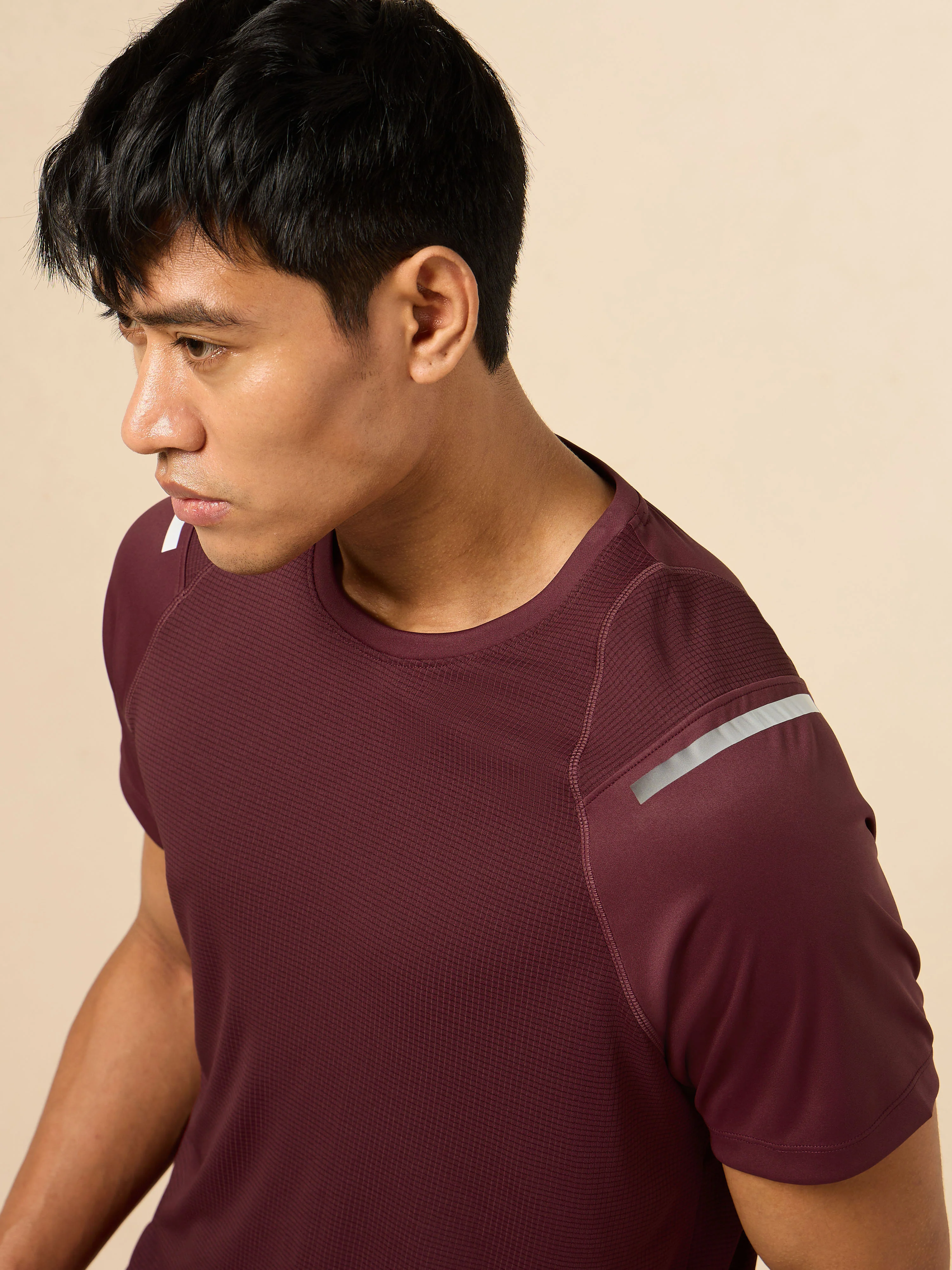 Men's Red Ergonomic Training T-shirt - Image 7