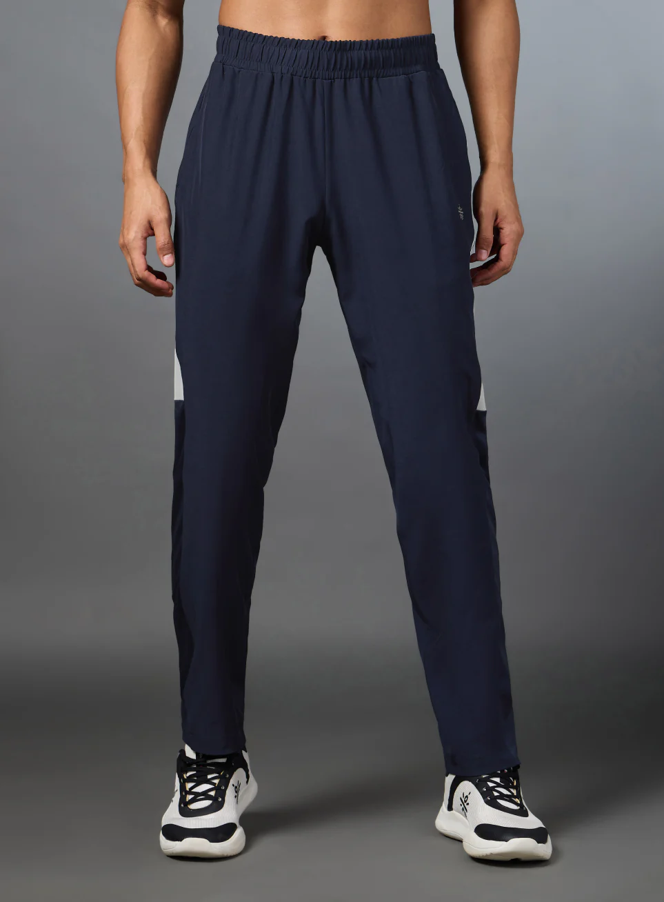 Men's Run Booster Navy Trackpants - Image 4