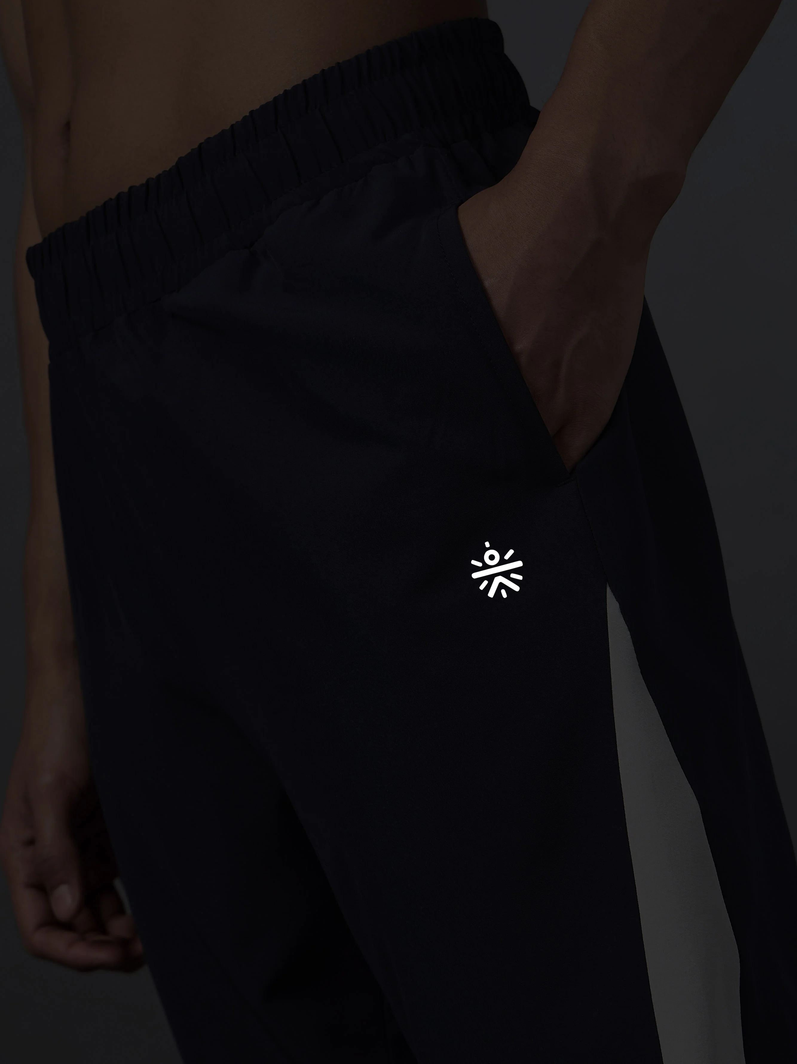 Men's Run Booster Navy Trackpants - Image 9