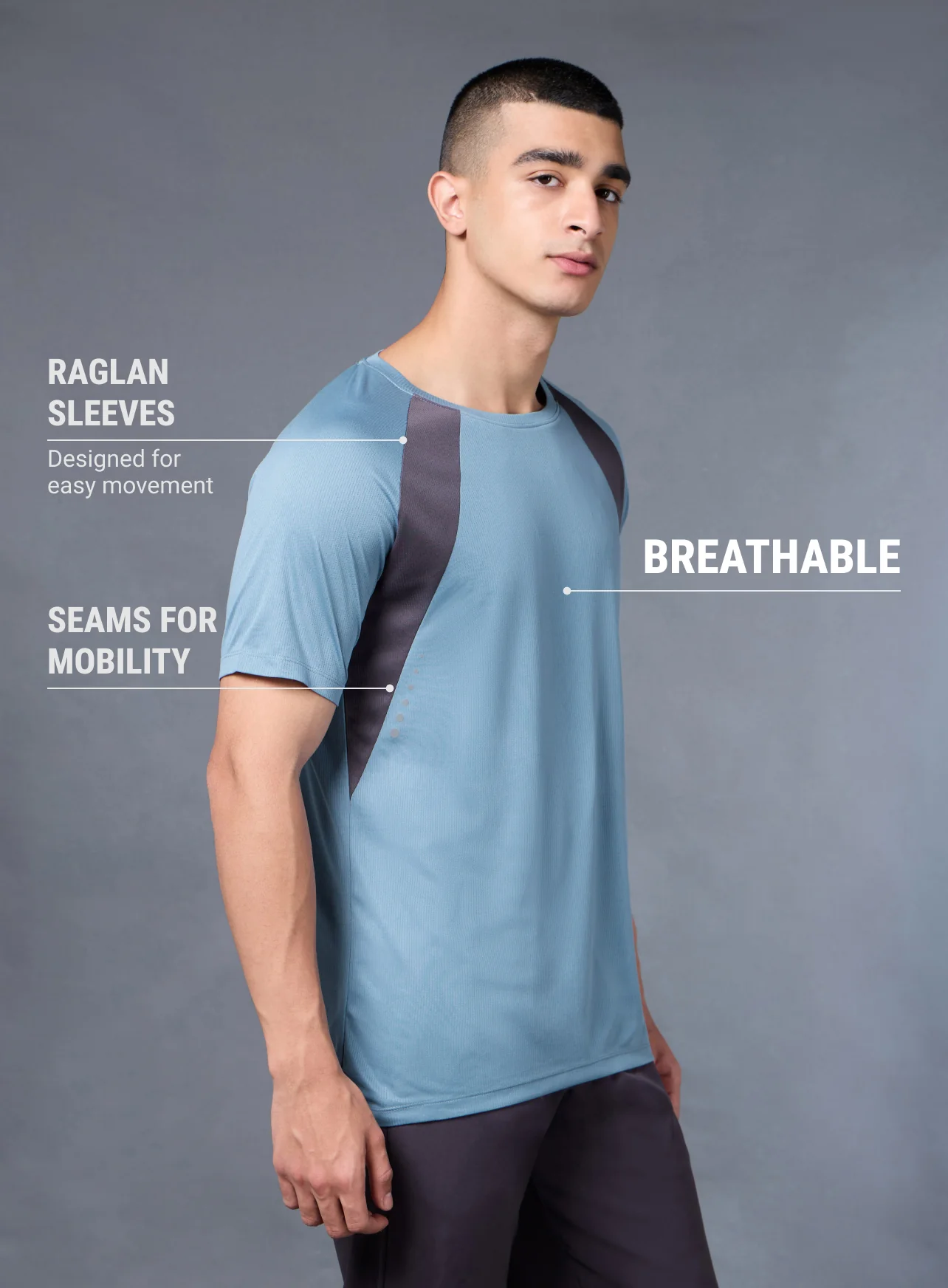 Men's Run Champion Blue T-shirt - Image 5