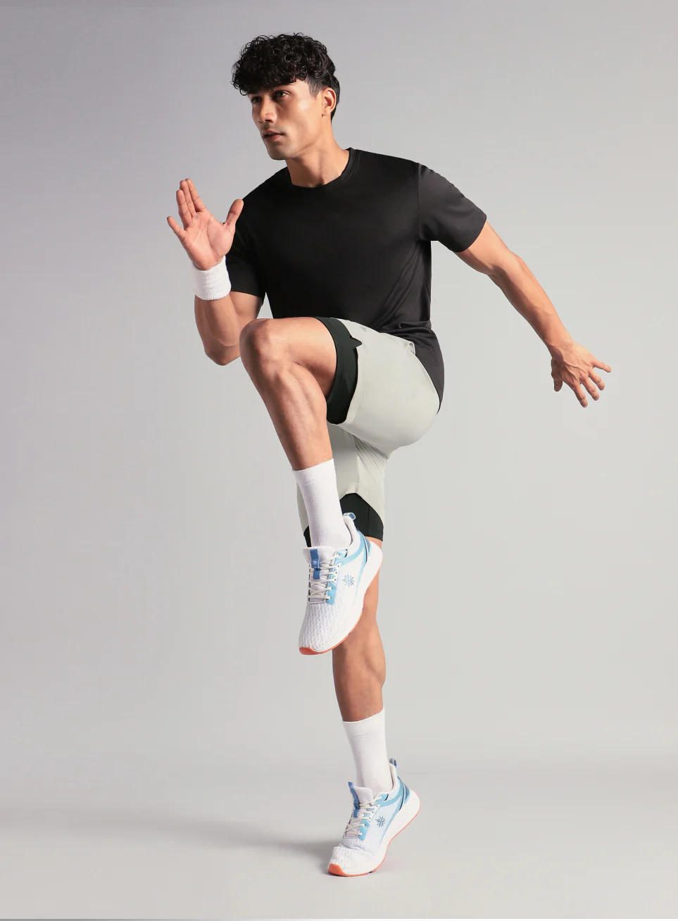Men's Run Elevate Grey Integrated Shorts - Image 3