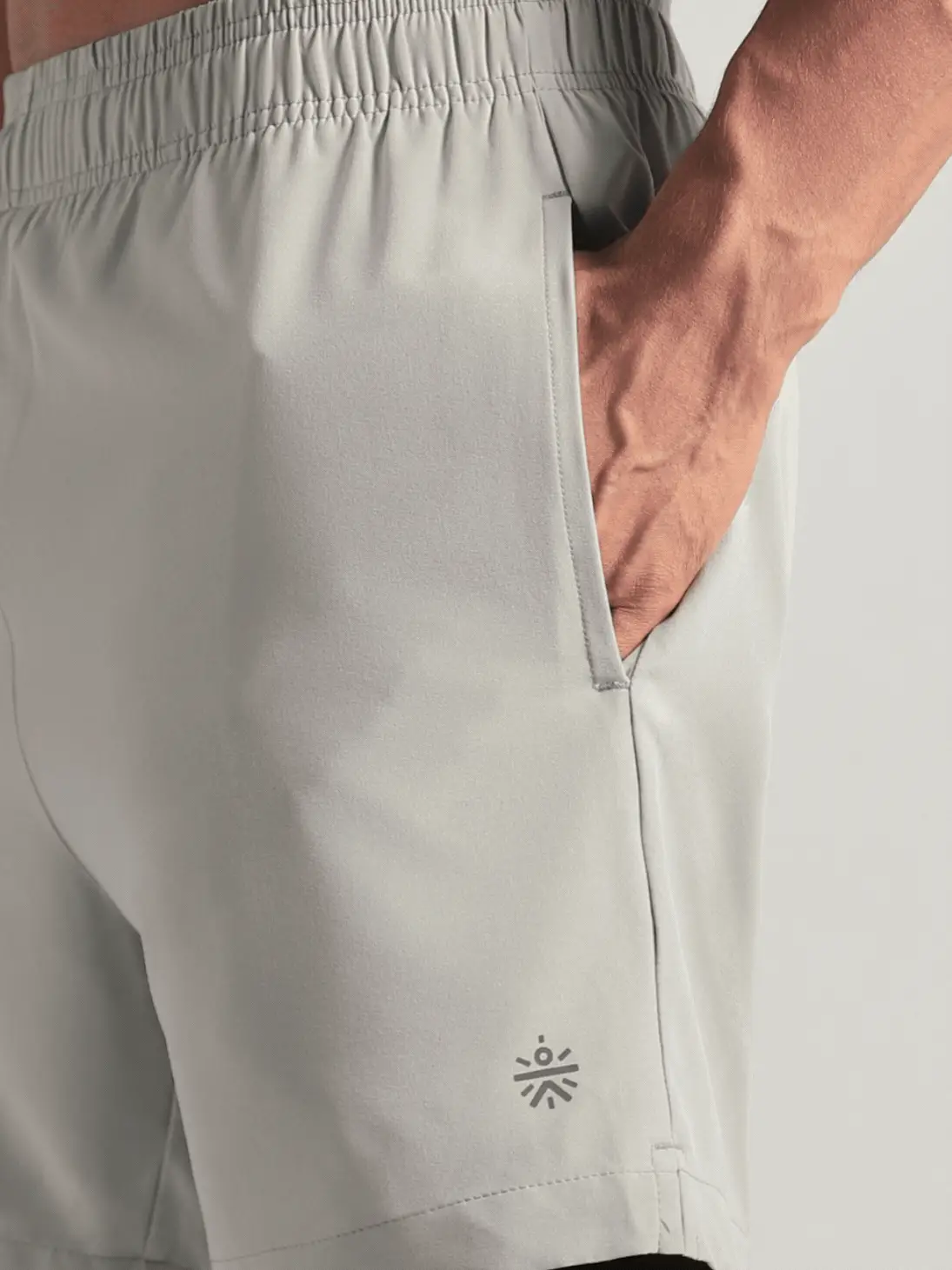 Men's Run Elevate Grey Integrated Shorts - Image 8
