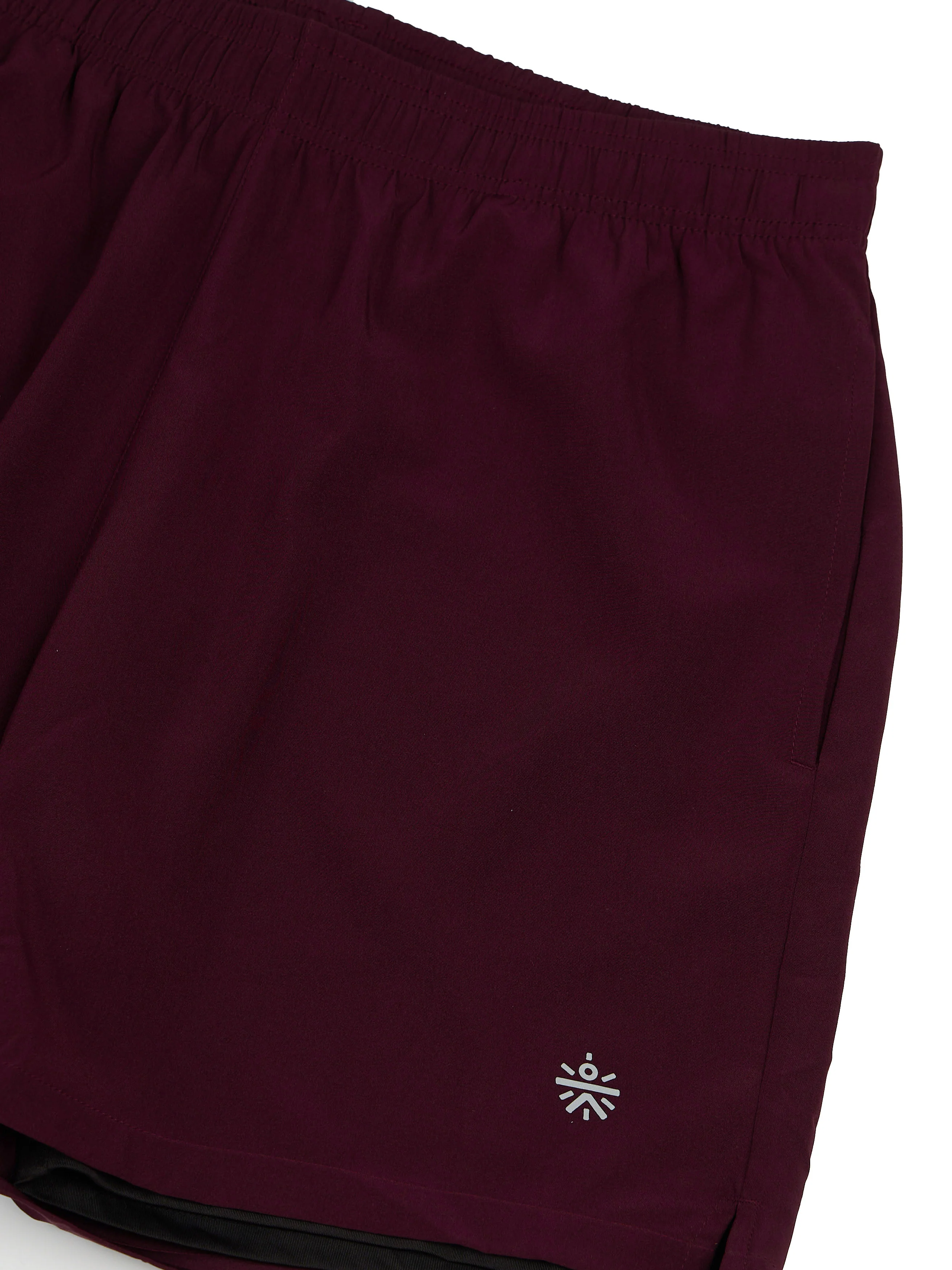 Men's Run Elevate Maroon Integrated Shorts - Image 10