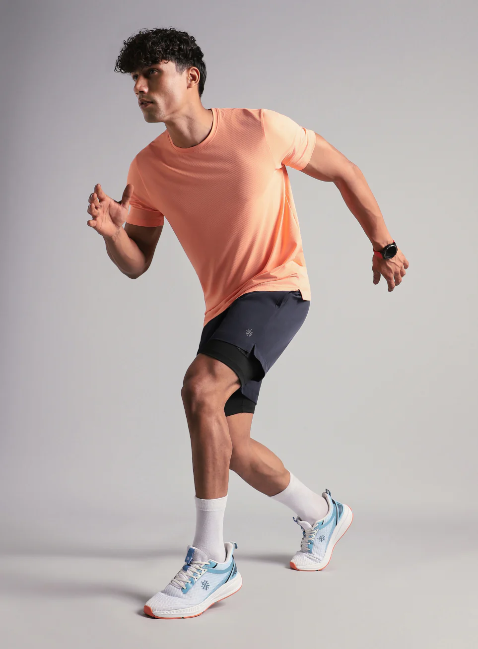 Men's Run Elevate Navy Integrated Shorts - Image 3