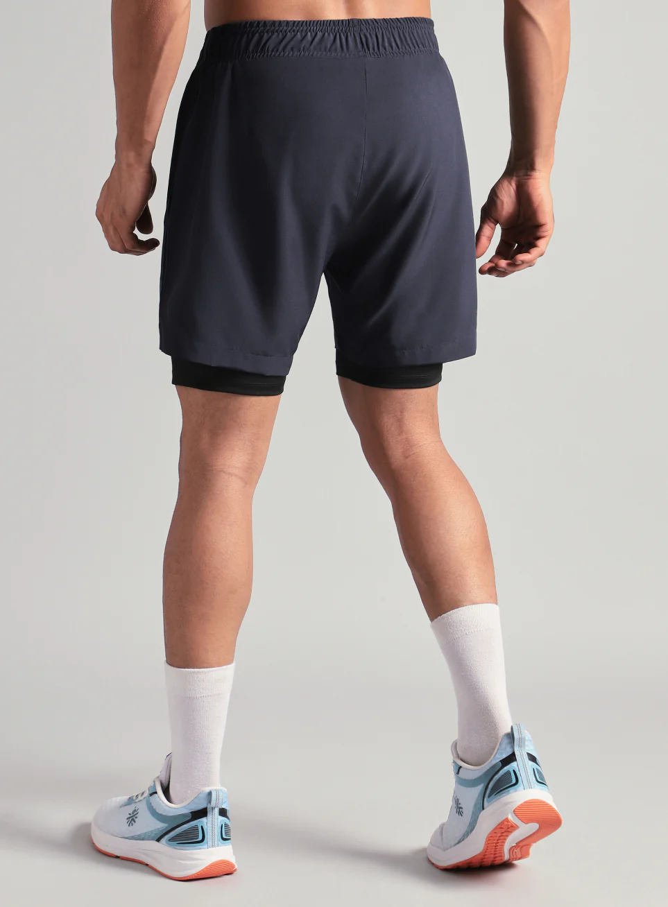 Men's Run Elevate Navy Integrated Shorts - Image 6