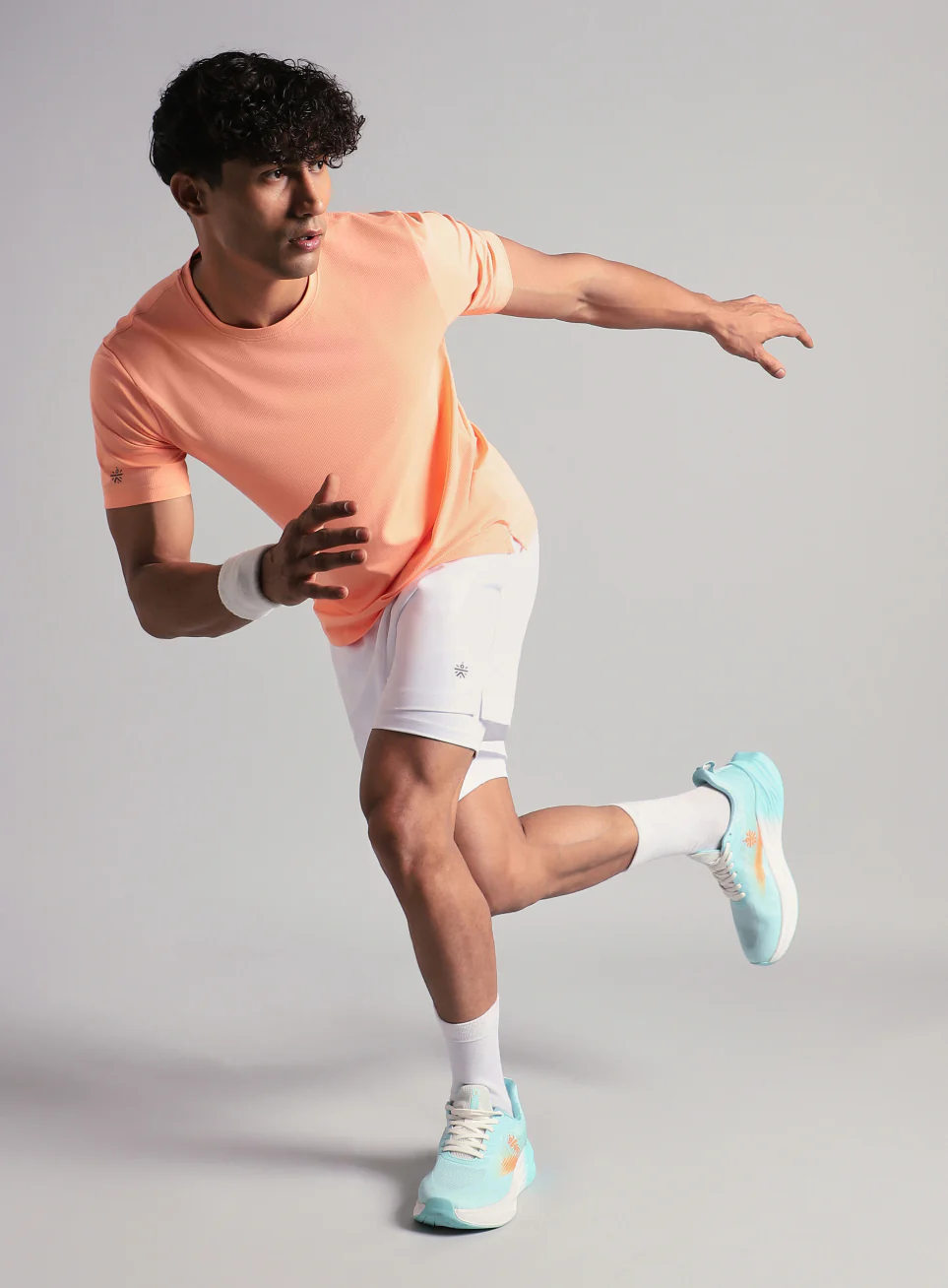 Men's Run Elevate White Integrated Shorts - Image 3