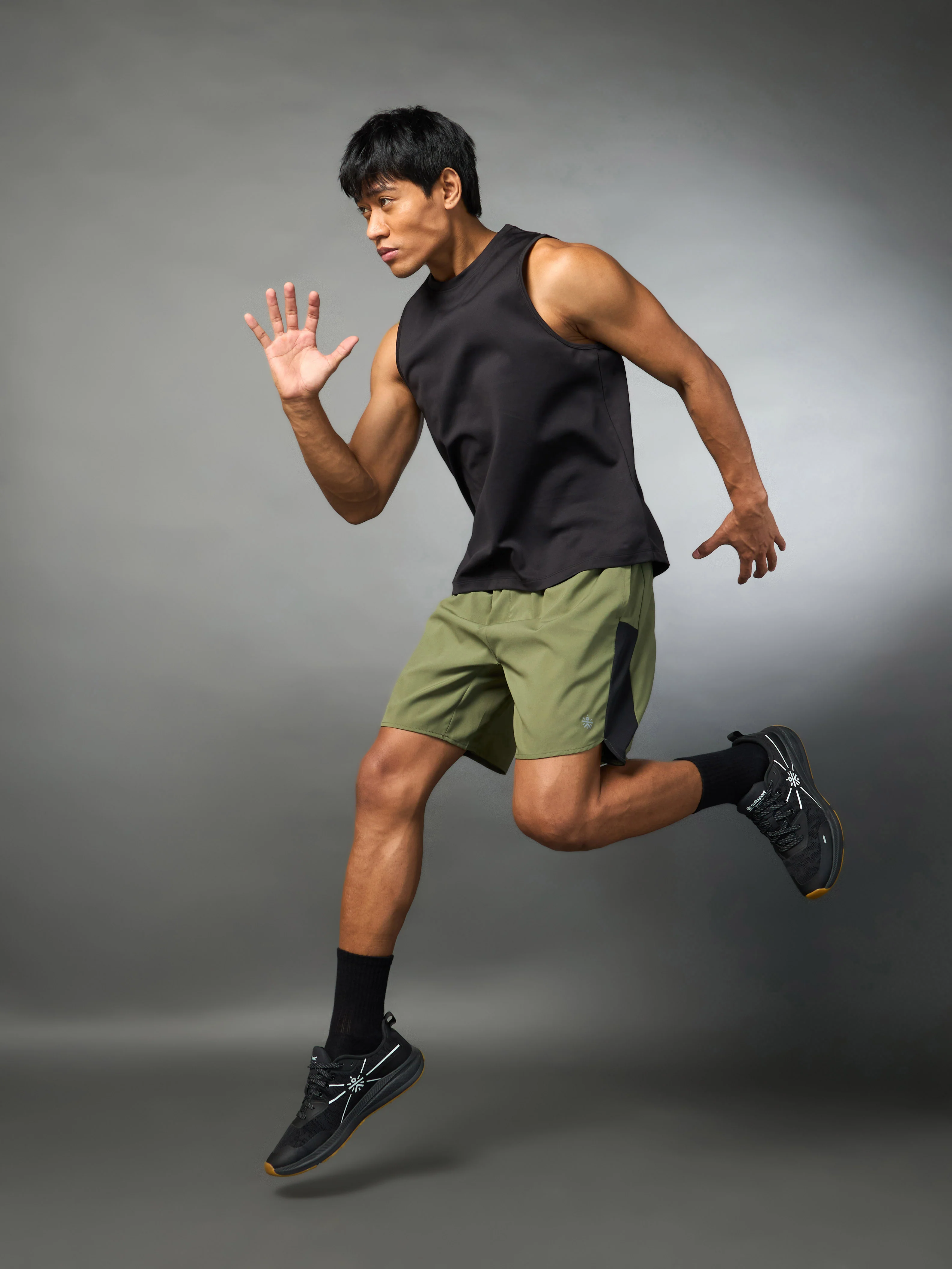 Men's Running Essential Black Tank - Image 2