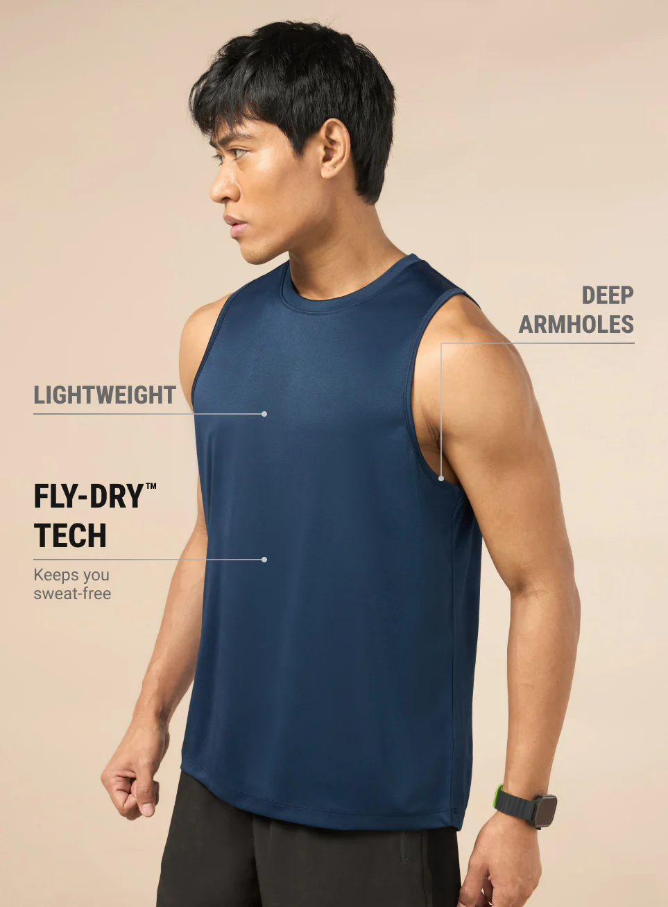 Men's Running Essential Pack of 2 Tanks - Image 5
