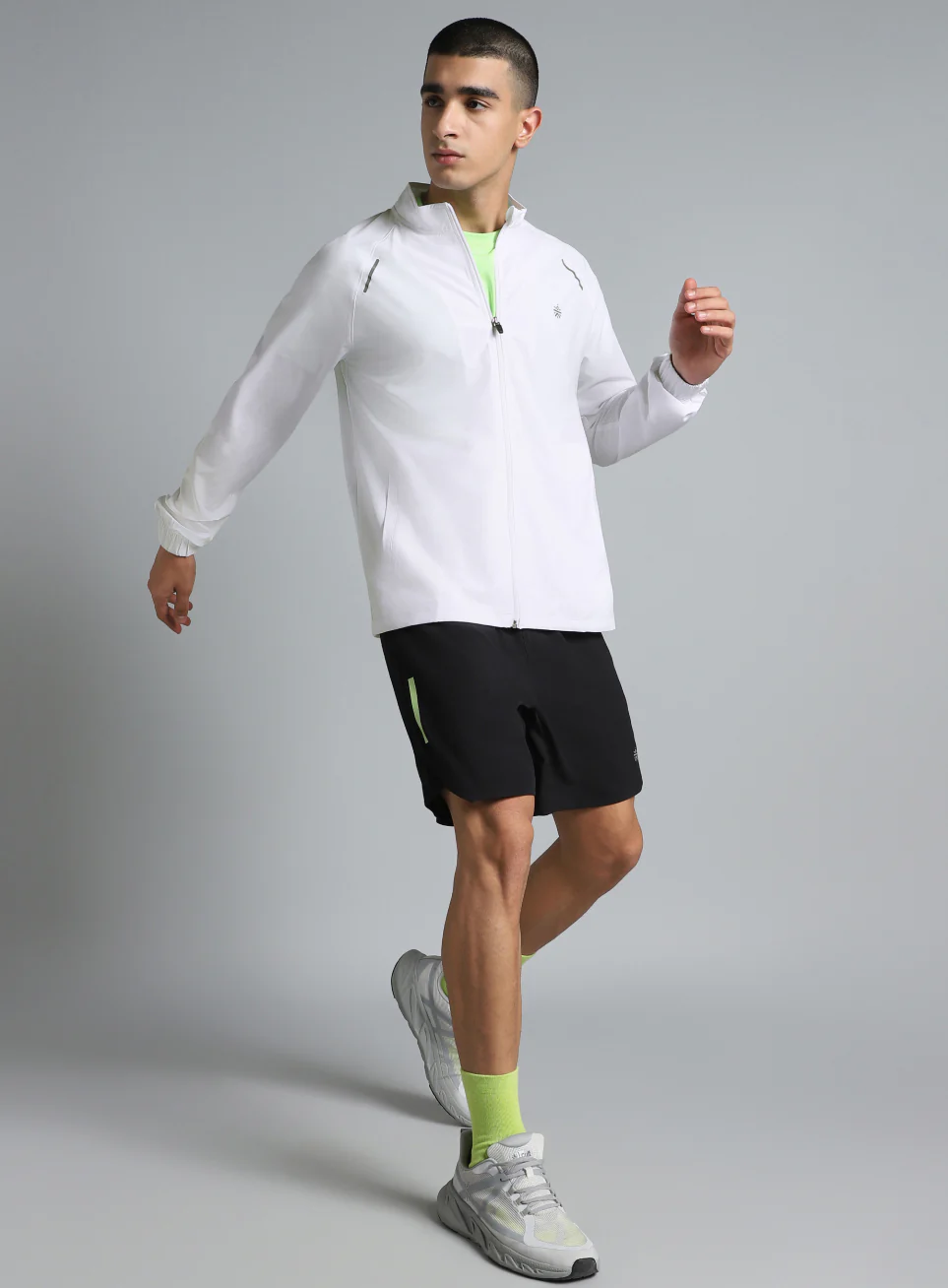 Men's Running Expert White Lightweight Jacket - Image 2