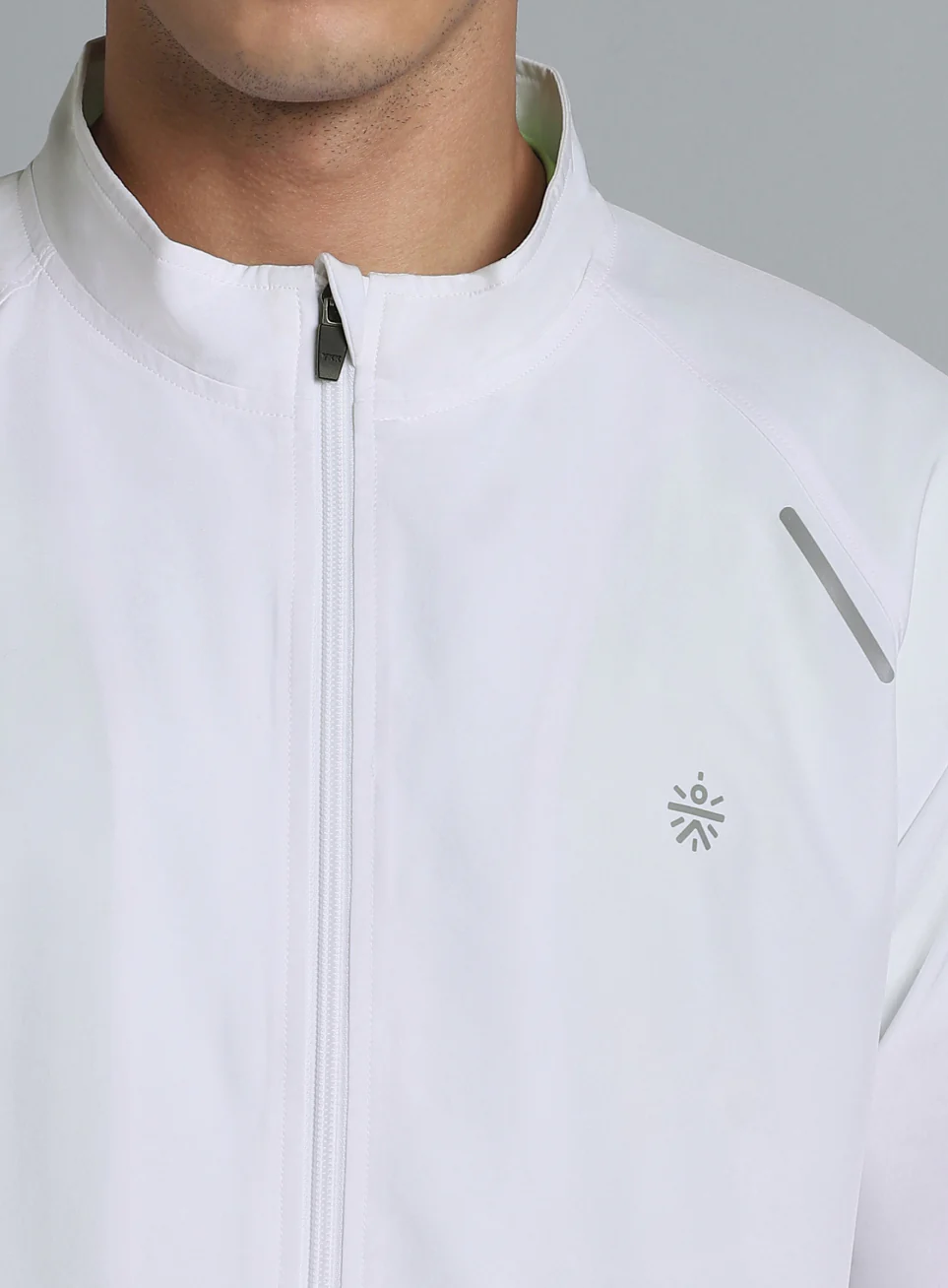 Men's Running Expert White Lightweight Jacket - Image 7