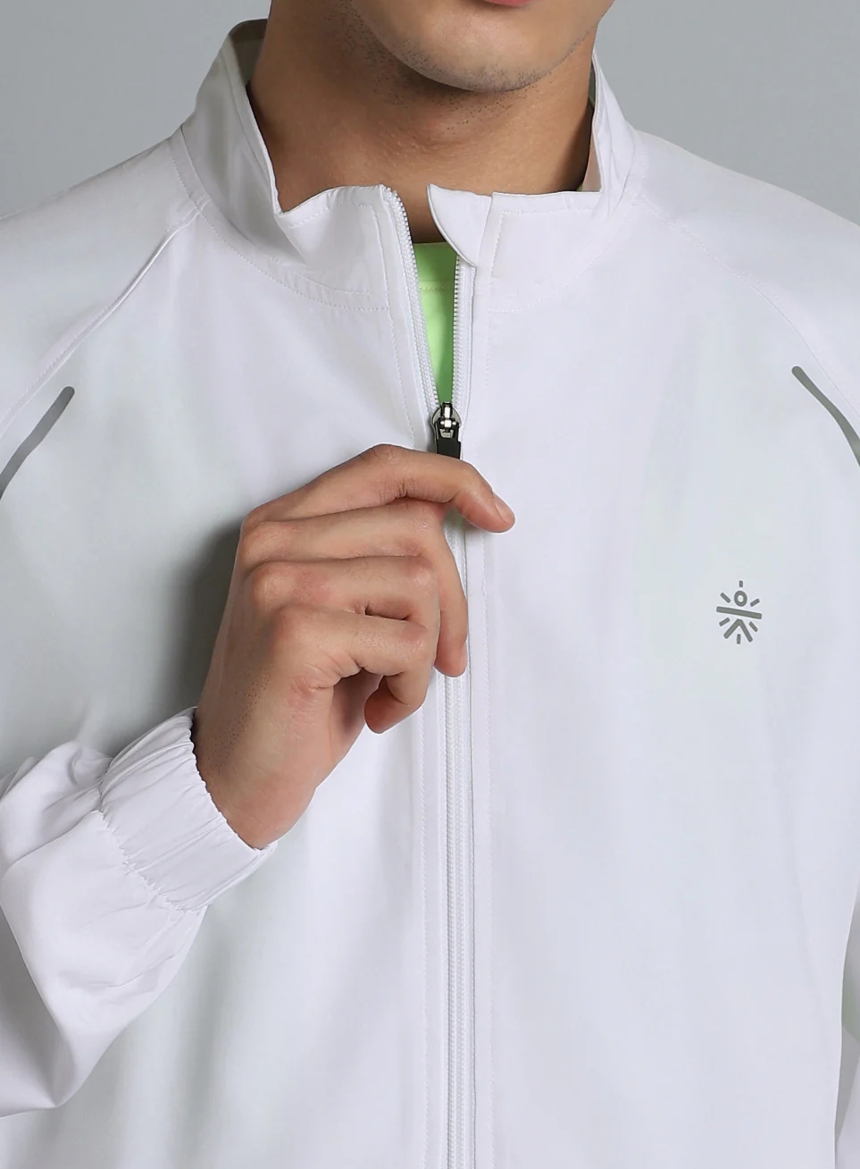 Men's Running Expert White Lightweight Jacket - Image 8