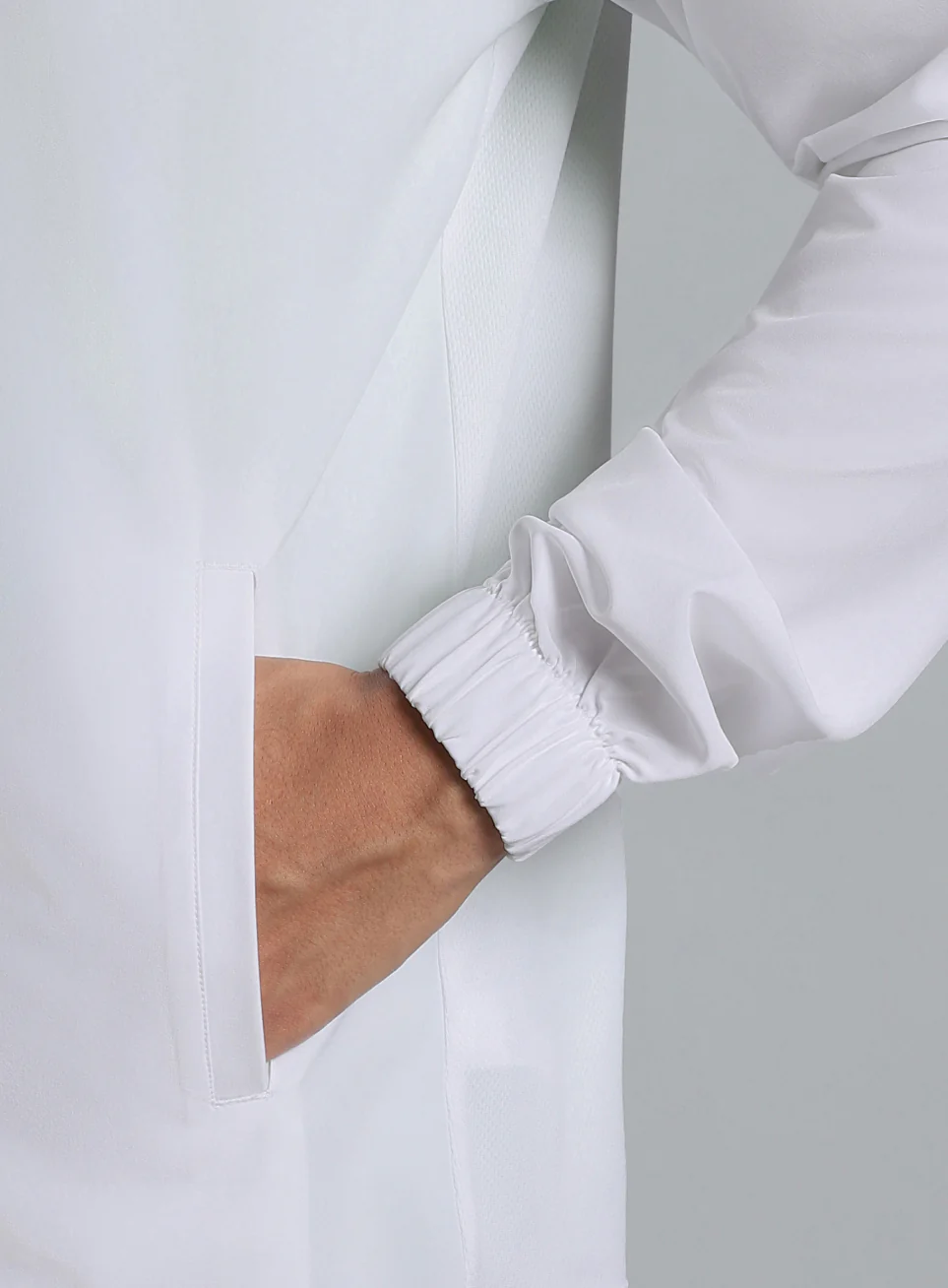 Men's Running Expert White Lightweight Jacket - Image 9