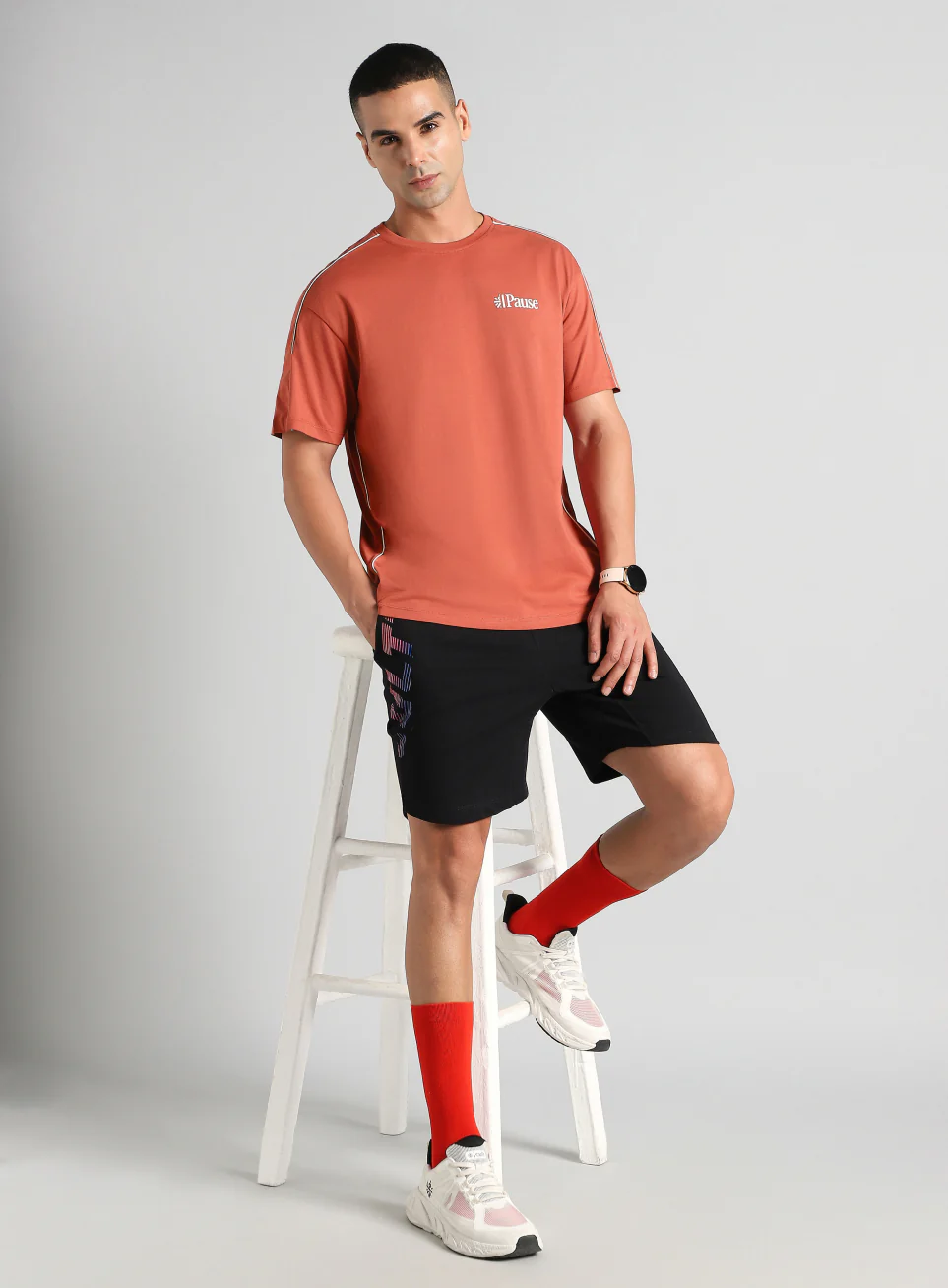 Men's Rust Cult Athletic Relaxed Fit T-shirt - Image 3
