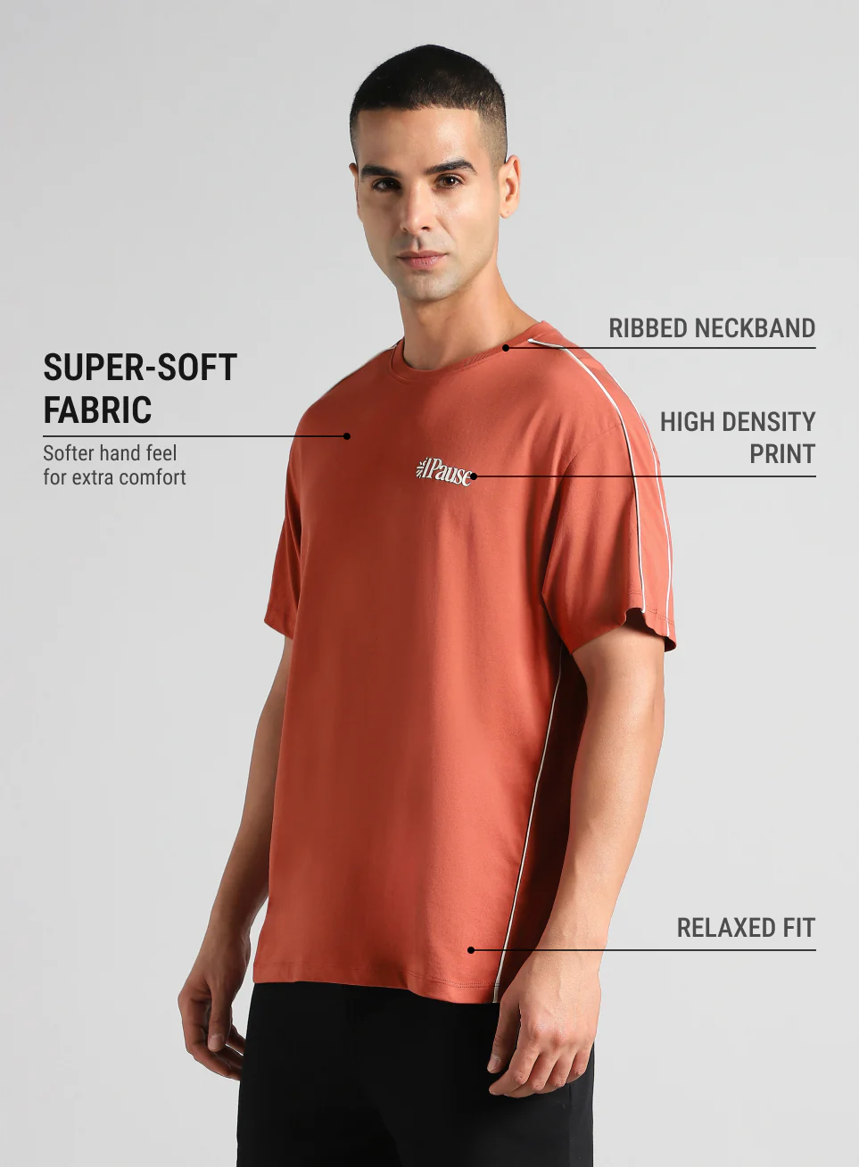 Men's Rust Cult Athletic Relaxed Fit T-shirt - Image 5