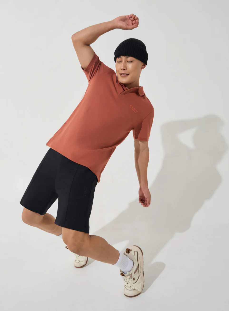 Men's Rust Soft Form Classic Polo T-shirt - Image 3