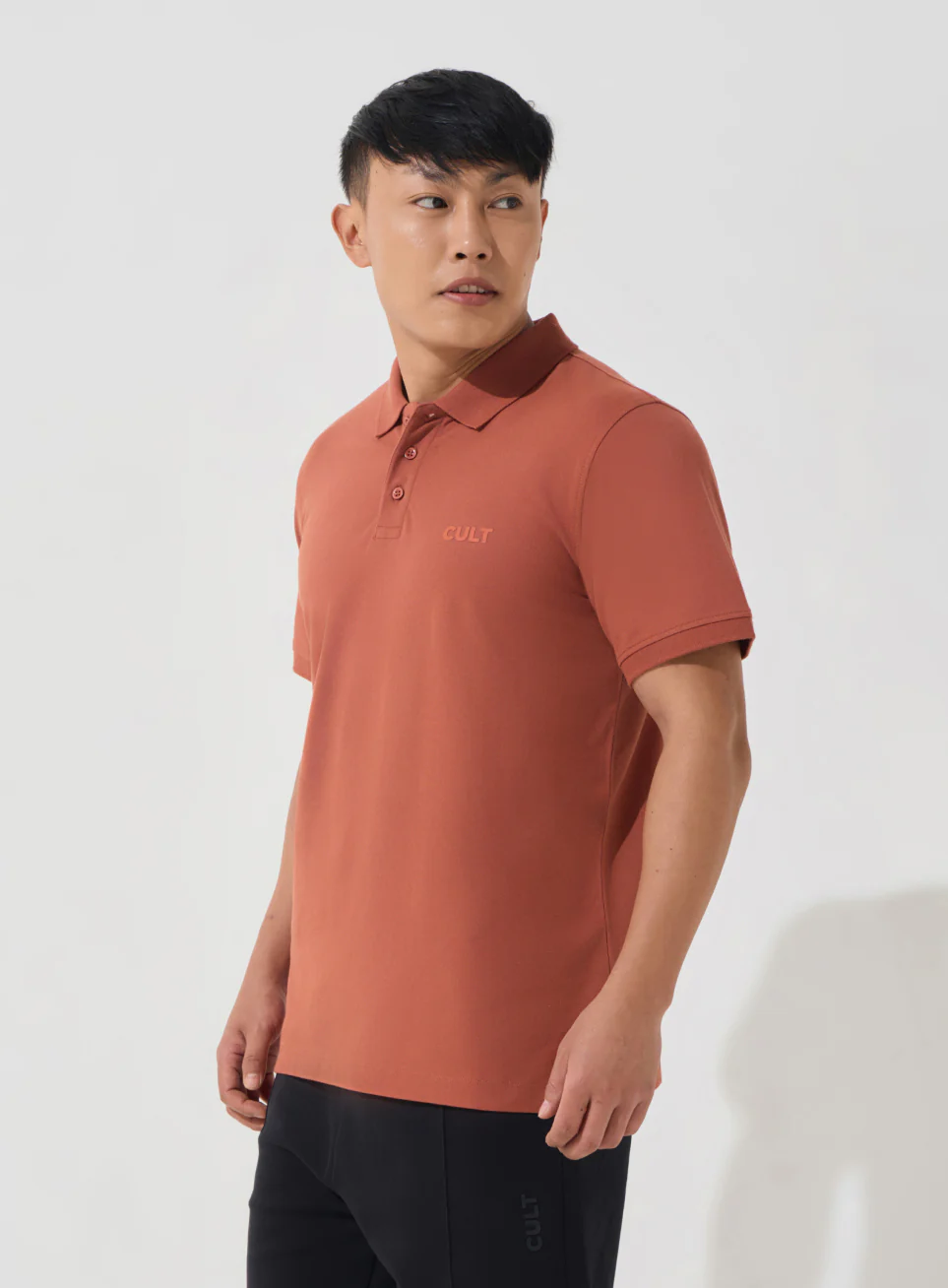 Men's Rust Soft Form Classic Polo T-shirt - Image 5
