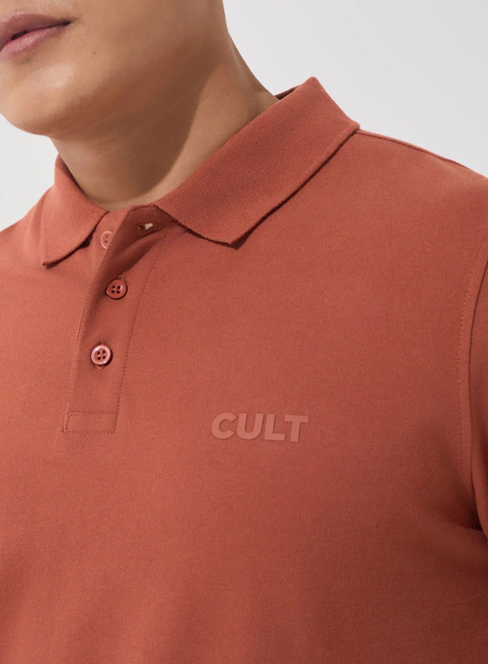 Men's Rust Soft Form Classic Polo T-shirt - Image 7